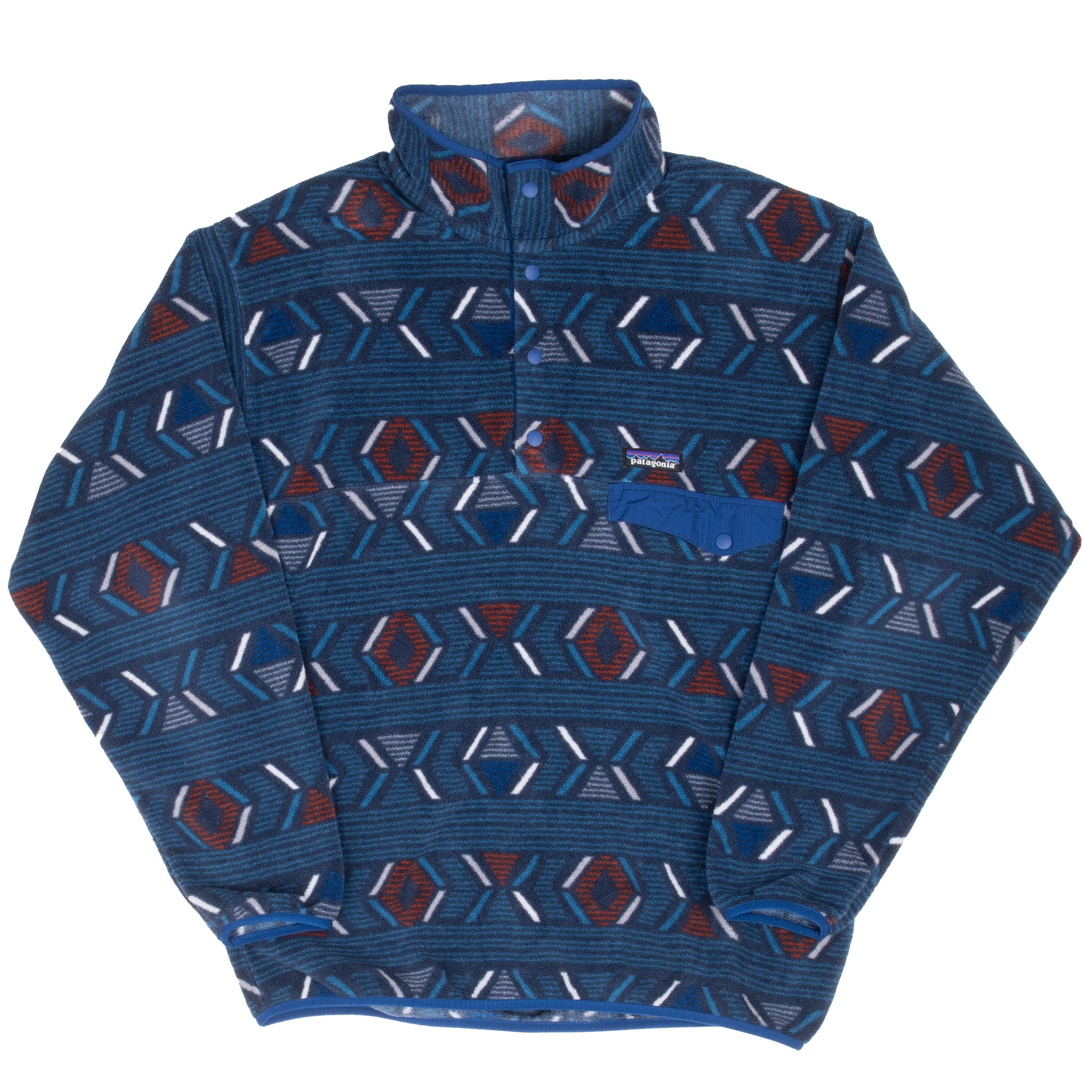 Vintage Patagonia Snap T Aztek Synchilla Pullover Fleece Jacket 2000S Size Medium