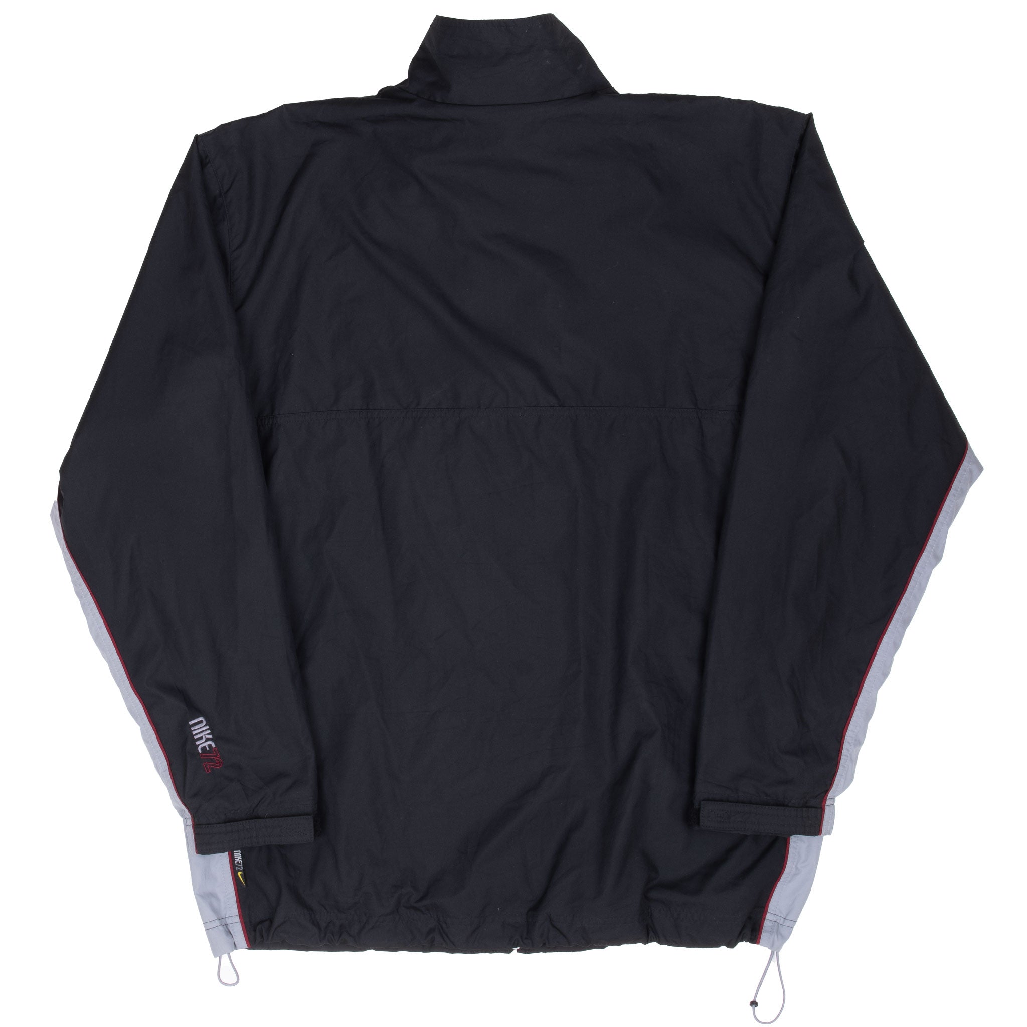 Vintage Nike Black Classic Swoosh Windbreaker Jacket 2000S Size Large