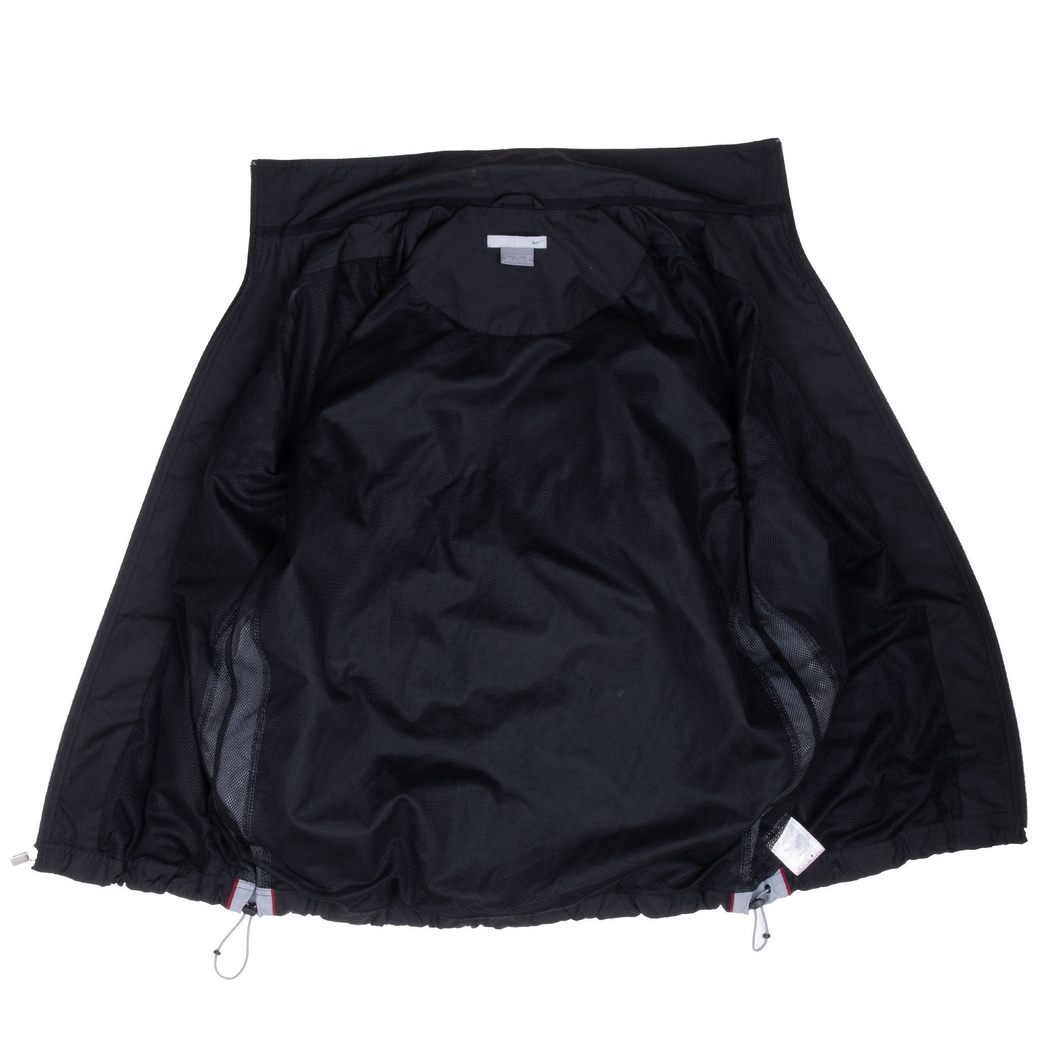 Vintage Nike Black Classic Swoosh Windbreaker Jacket 2000S Size Large