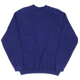 Vintage Fruit Of The Loom Blank Blue Crewneck Sweatshirt 1992 Large Deadstock Made In USA