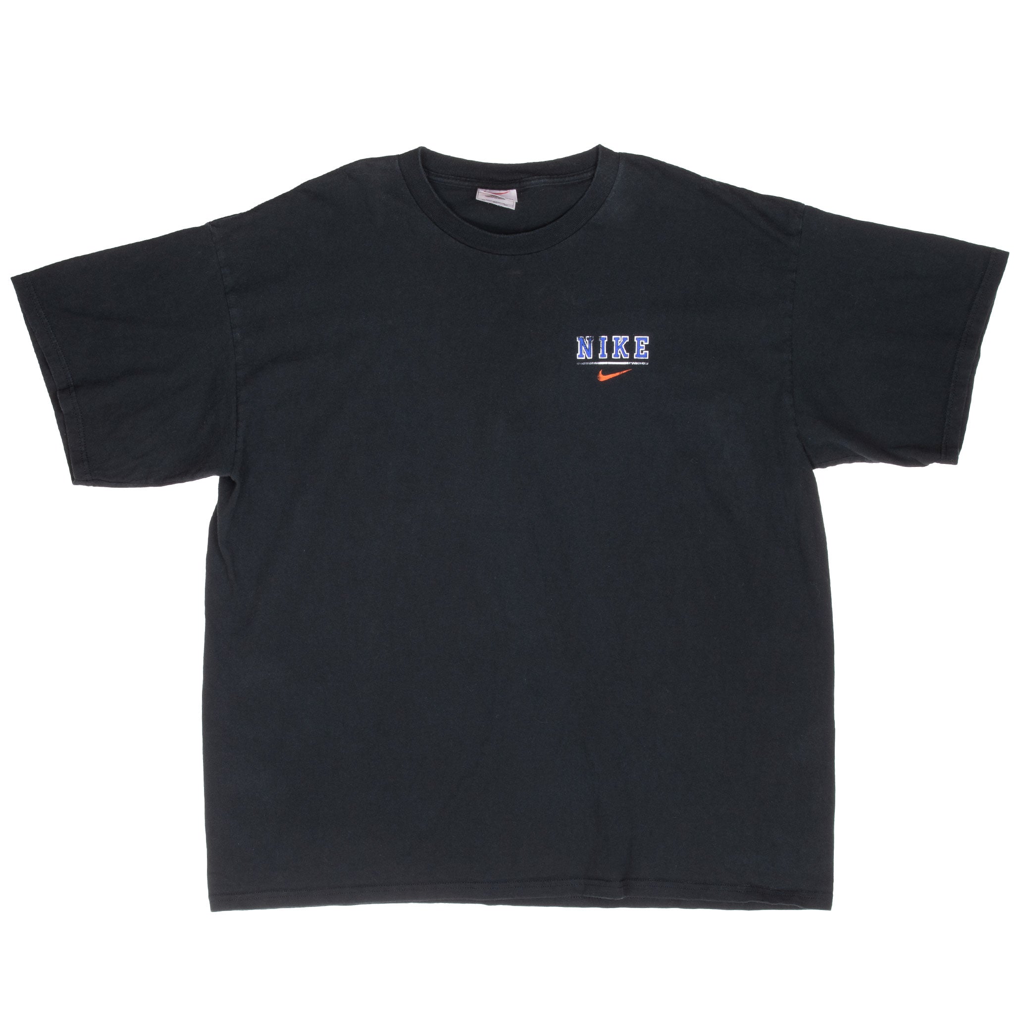 Vintage Nike Athletics Black Tee Shirt 1990S Size 2XL