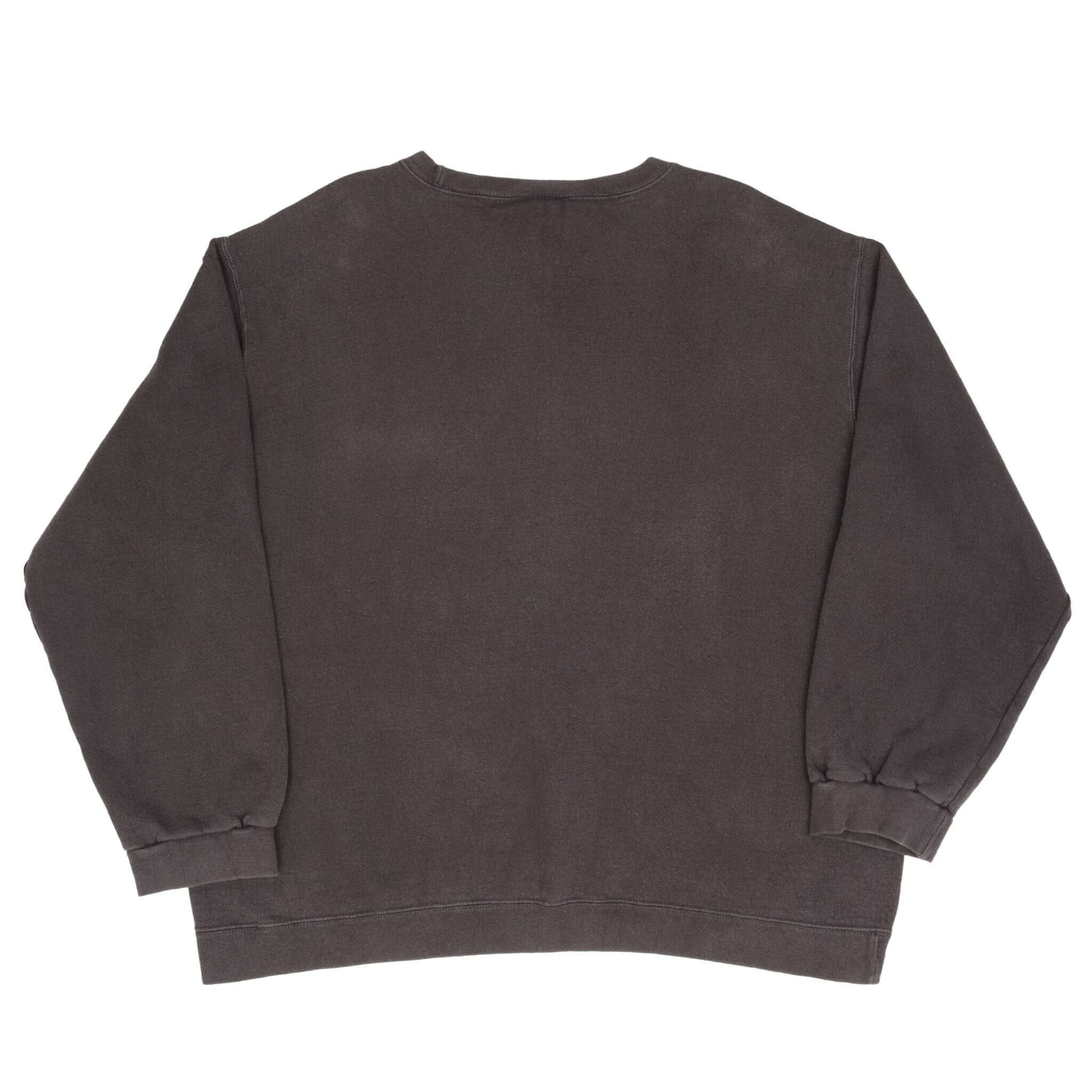 Vintage Nike Classic Swoosh Black Sweatshirt 1990S Size 2XL Made In USA