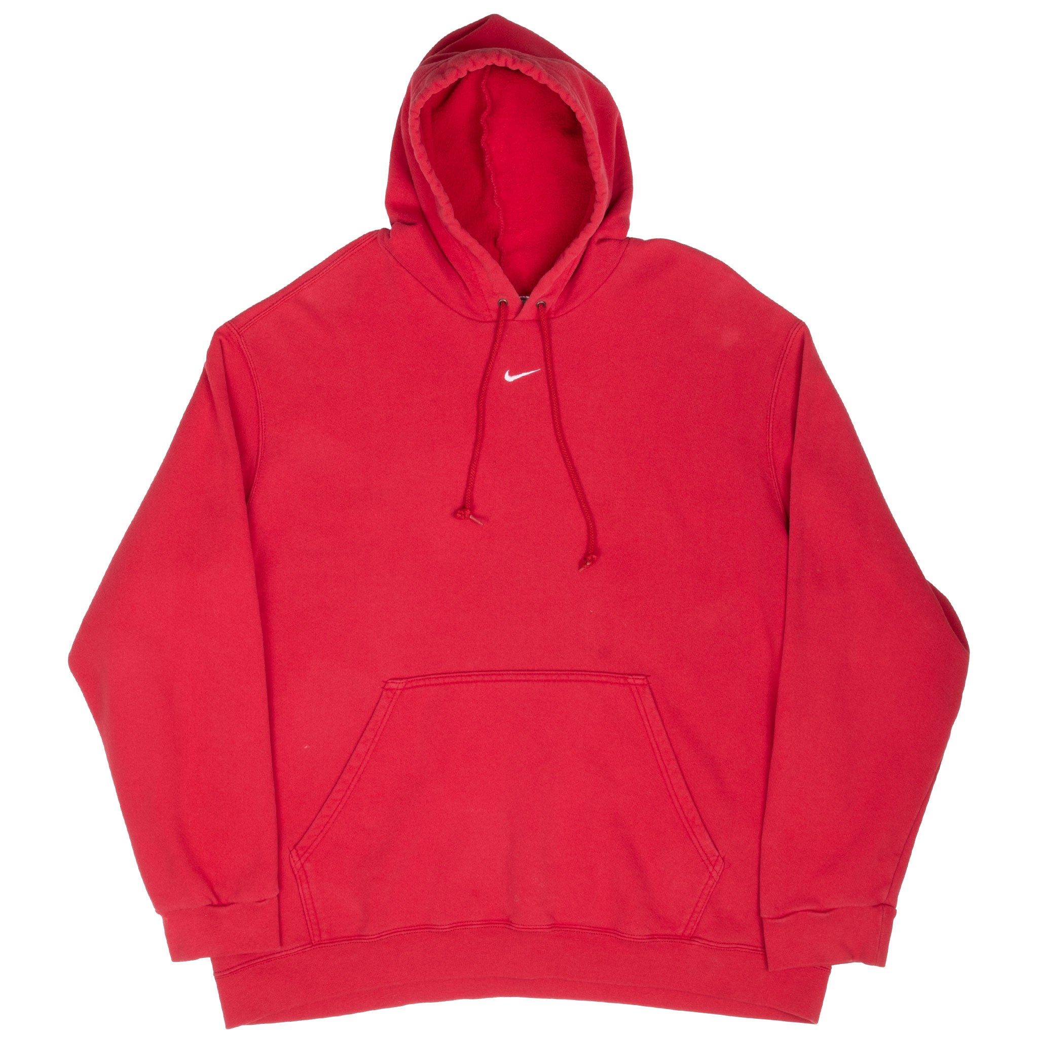 Vintage Nike Center Swoosh Red Travis Scott Hoodie 2000S Size XL