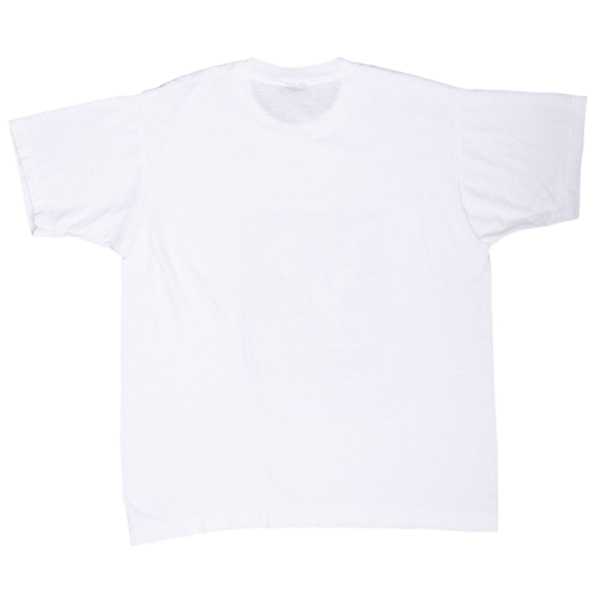 Back of plain white Elvis Presley short-sleeve T-shirt