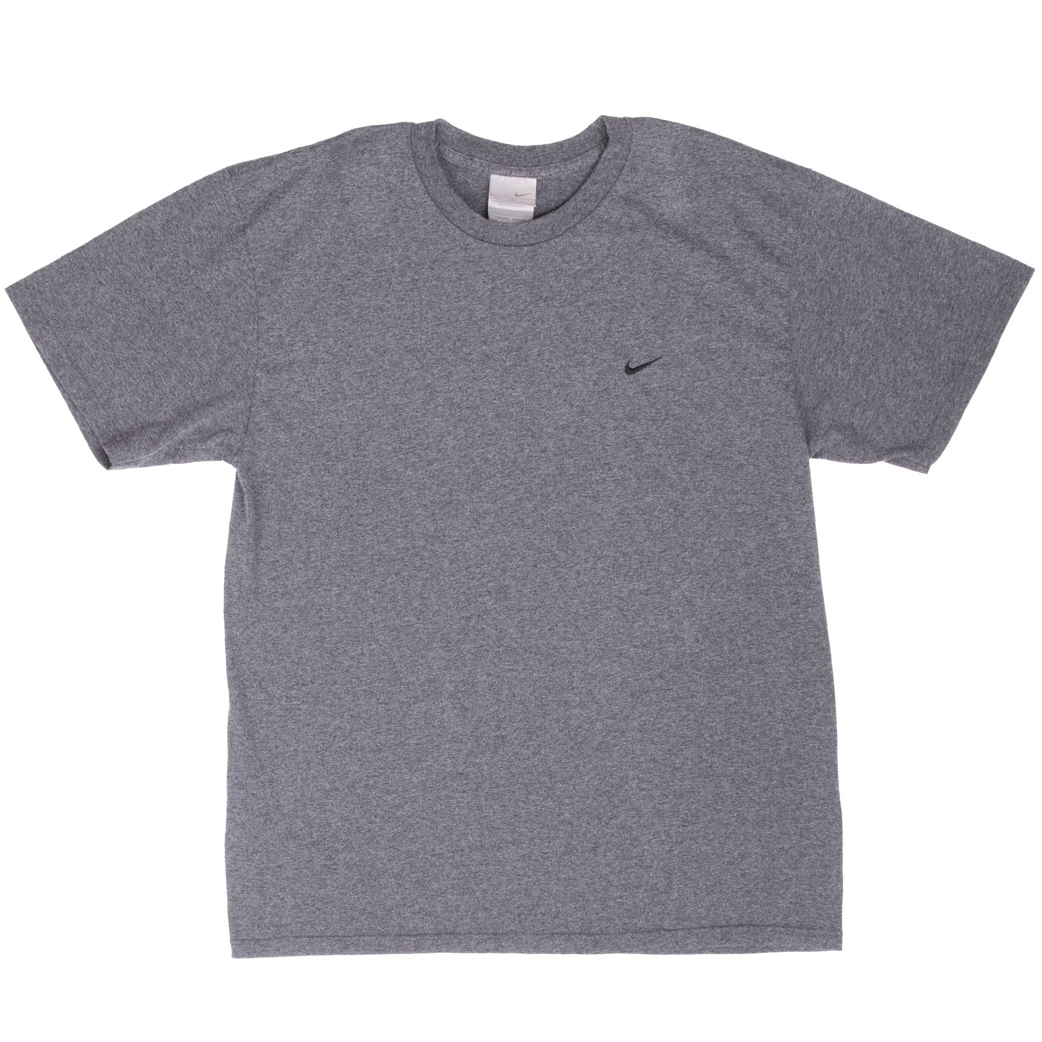 Vintage Nike Classic Swoosh Dark Grey Tee Shirt 2000S Size Large