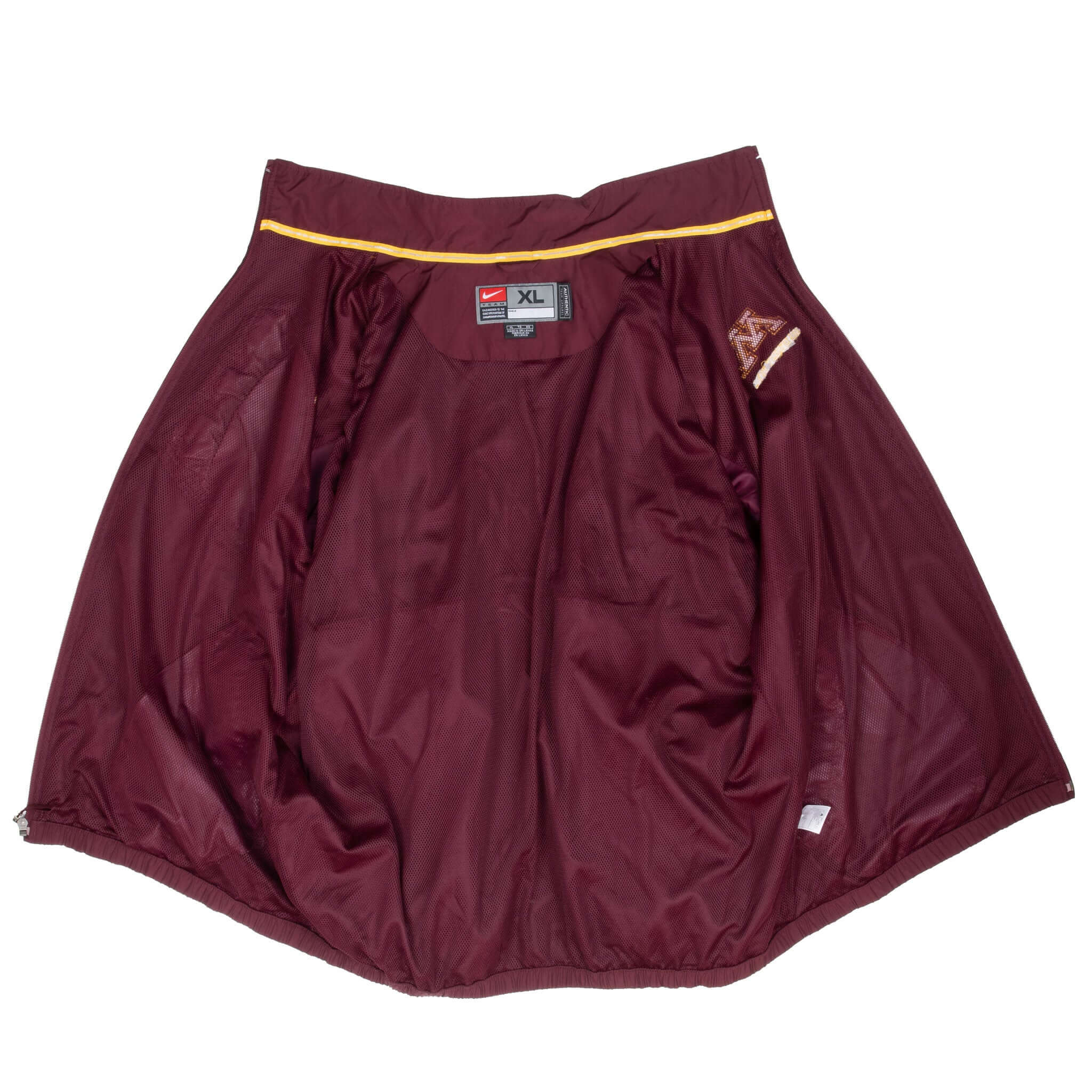 Vintage Nike Ncaa Minnesota Golden Gophers Windbreaker Jacket 2000S Size XL