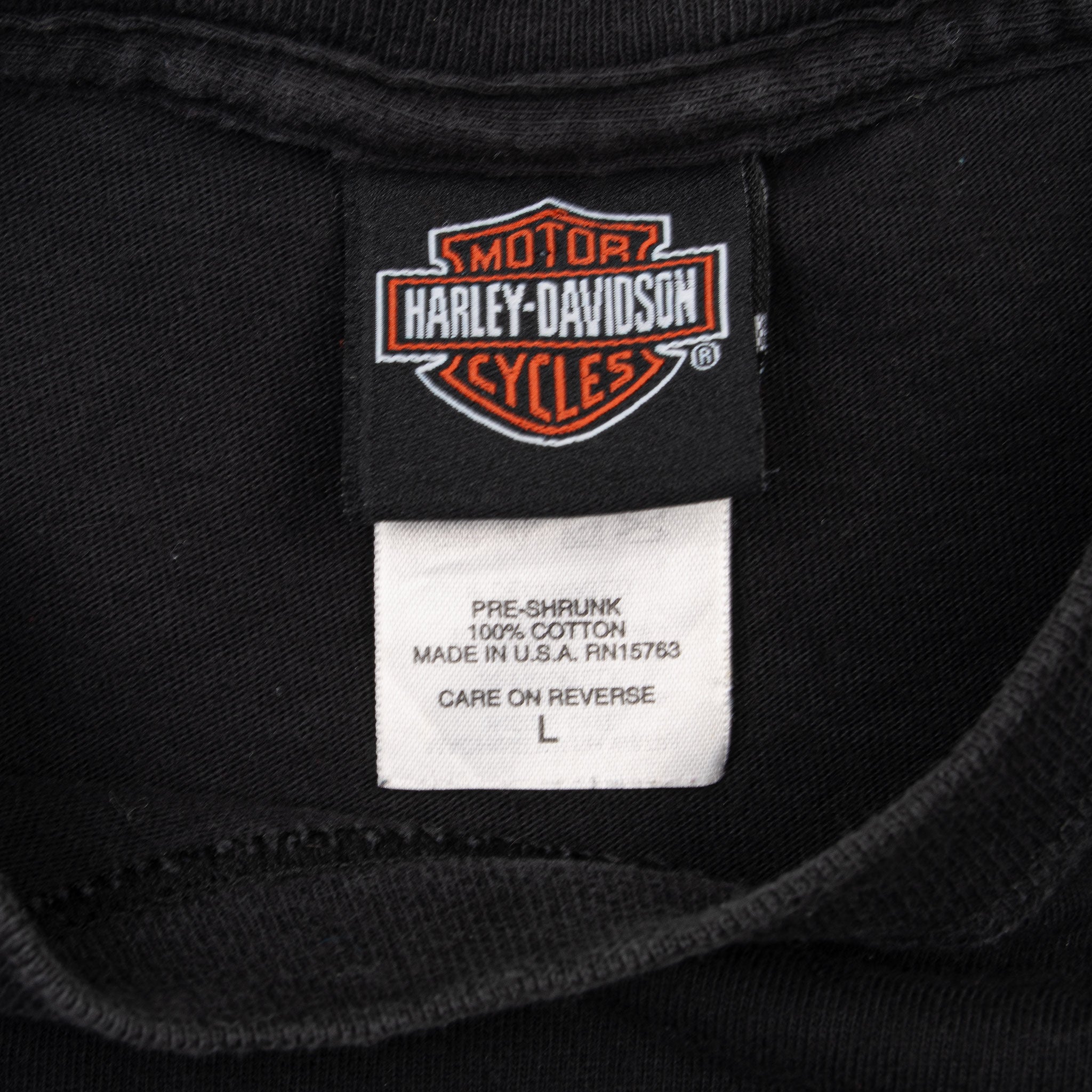 Vintage Harley Davidson Fort Worth Texas 2002 Tee Shirt Size Large Made In Usa