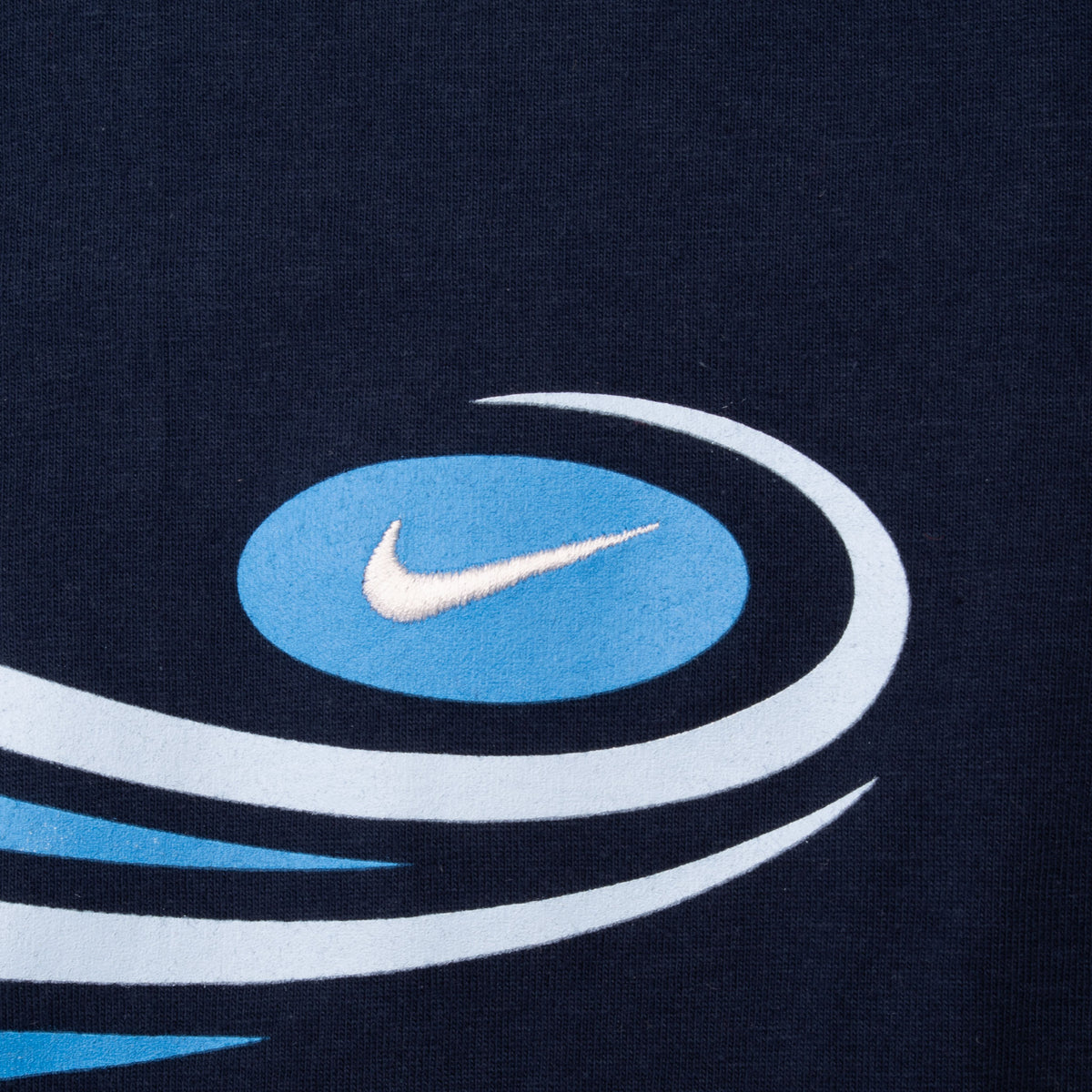 Vintage Nike Classic Swoosh Navy Blue T-Shirt 2000s Size Medium