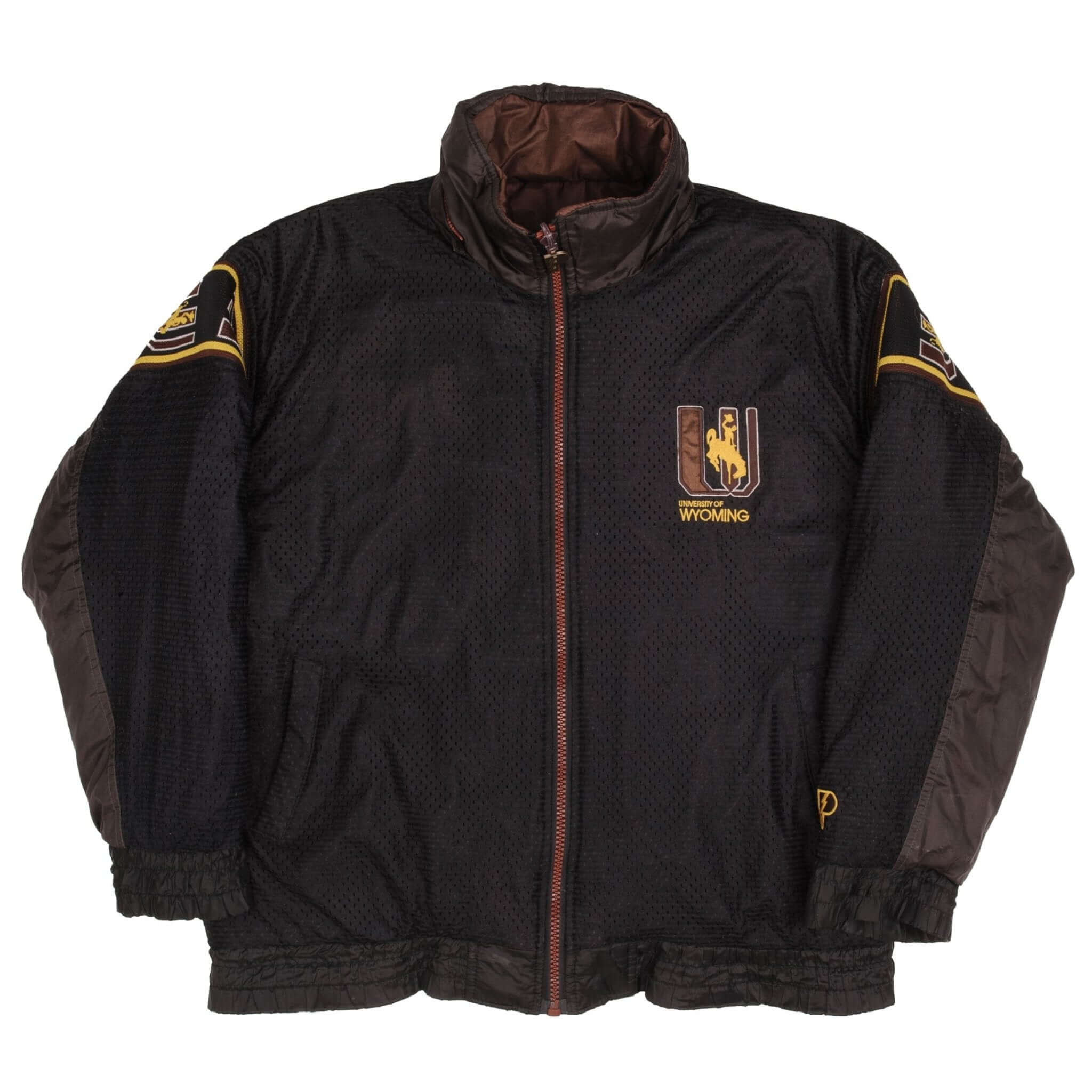 Vintage Ncaa University Of Wyoming 1990S Reversible Heavy Jacket Size Large