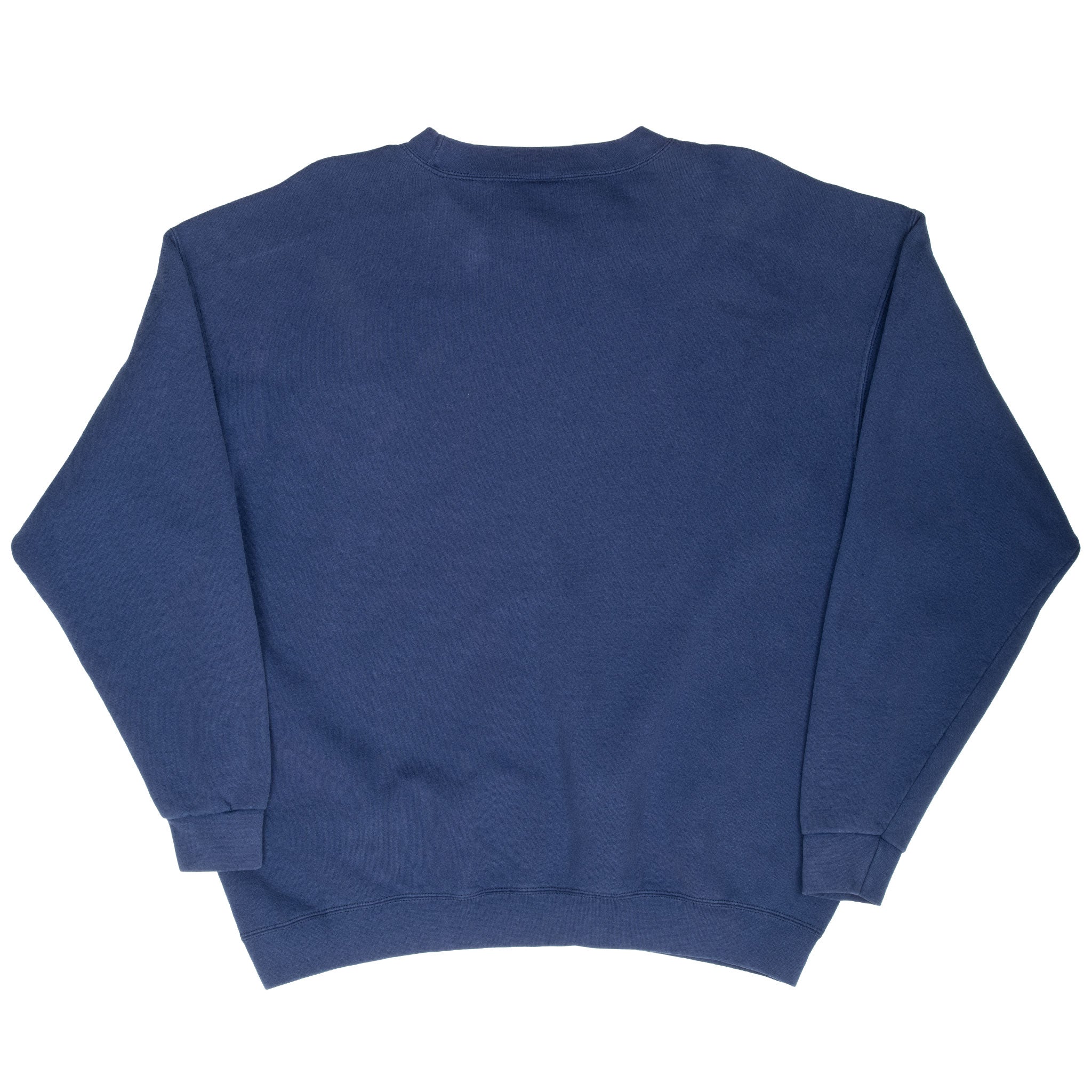 Vintage Nike Big Swoosh Navy Blue Sweatshirt 1990S Size Large Made In Usa