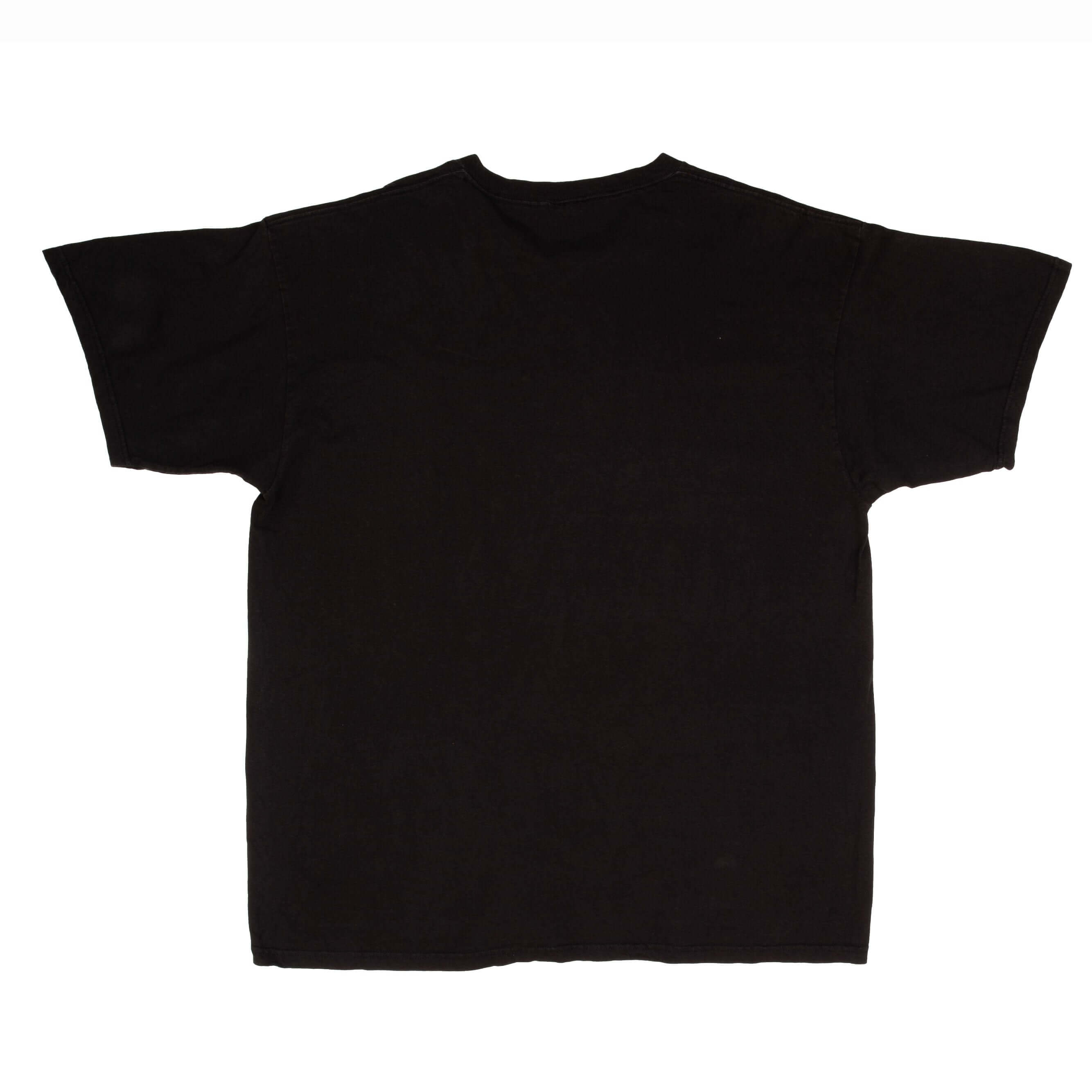 Vintage Nike Classic Swoosh Black Tee Shirt Size 1990s Size XL Made In USA