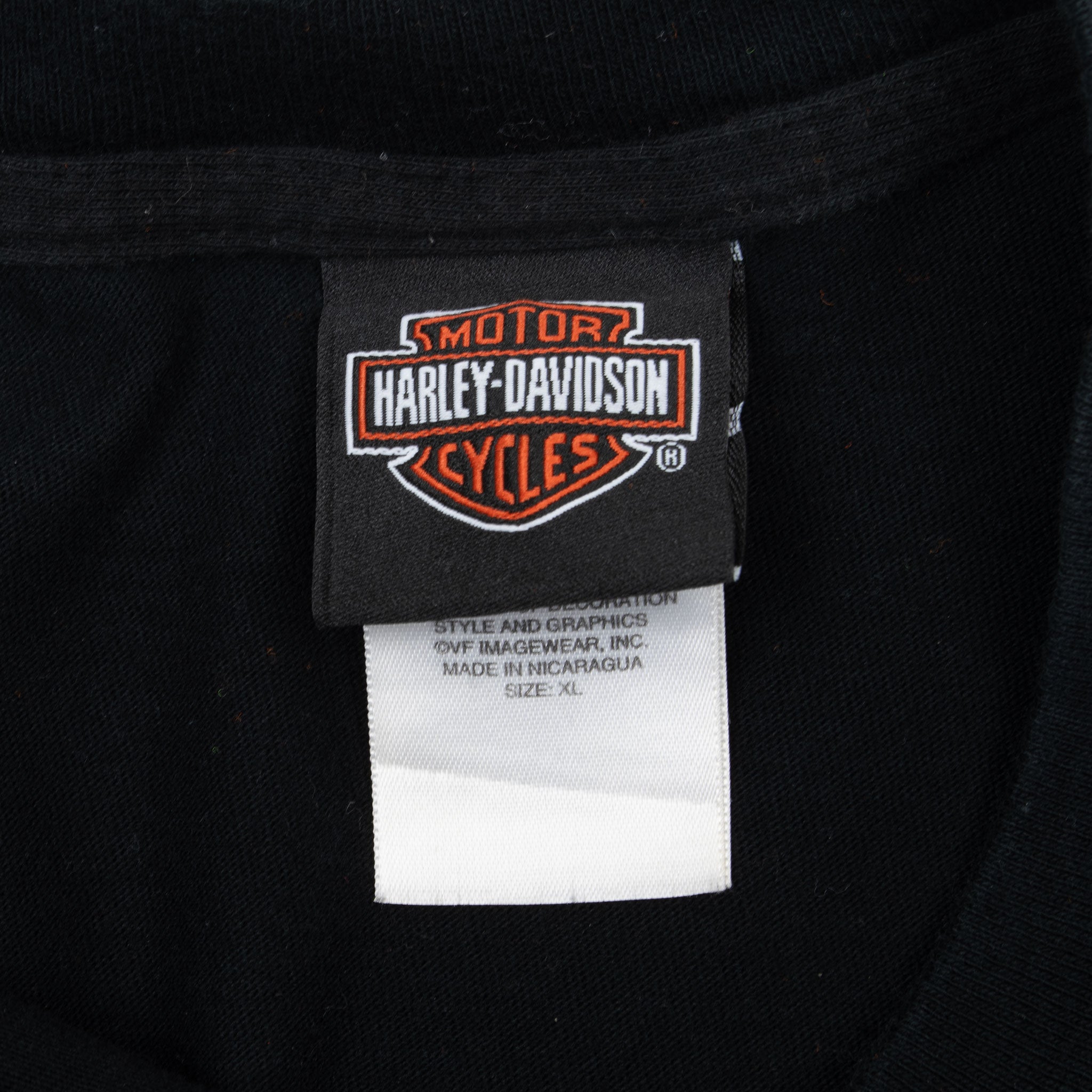 Vintage Harley Davidson Mandan North Dakota Wolf Long Sleeve Tee Shirt 2009 Size XL