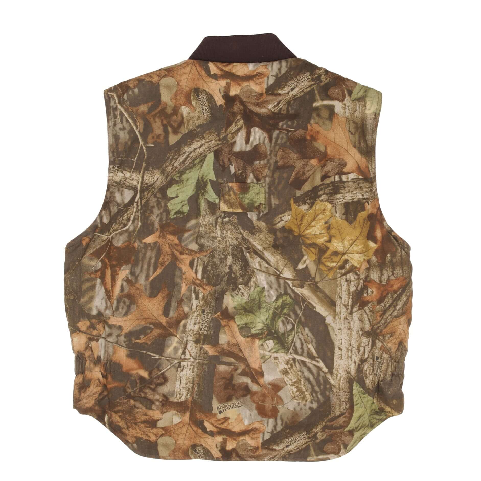 Vintage Advantage Timber Camo Sleeveless Vest Jacket Size Large