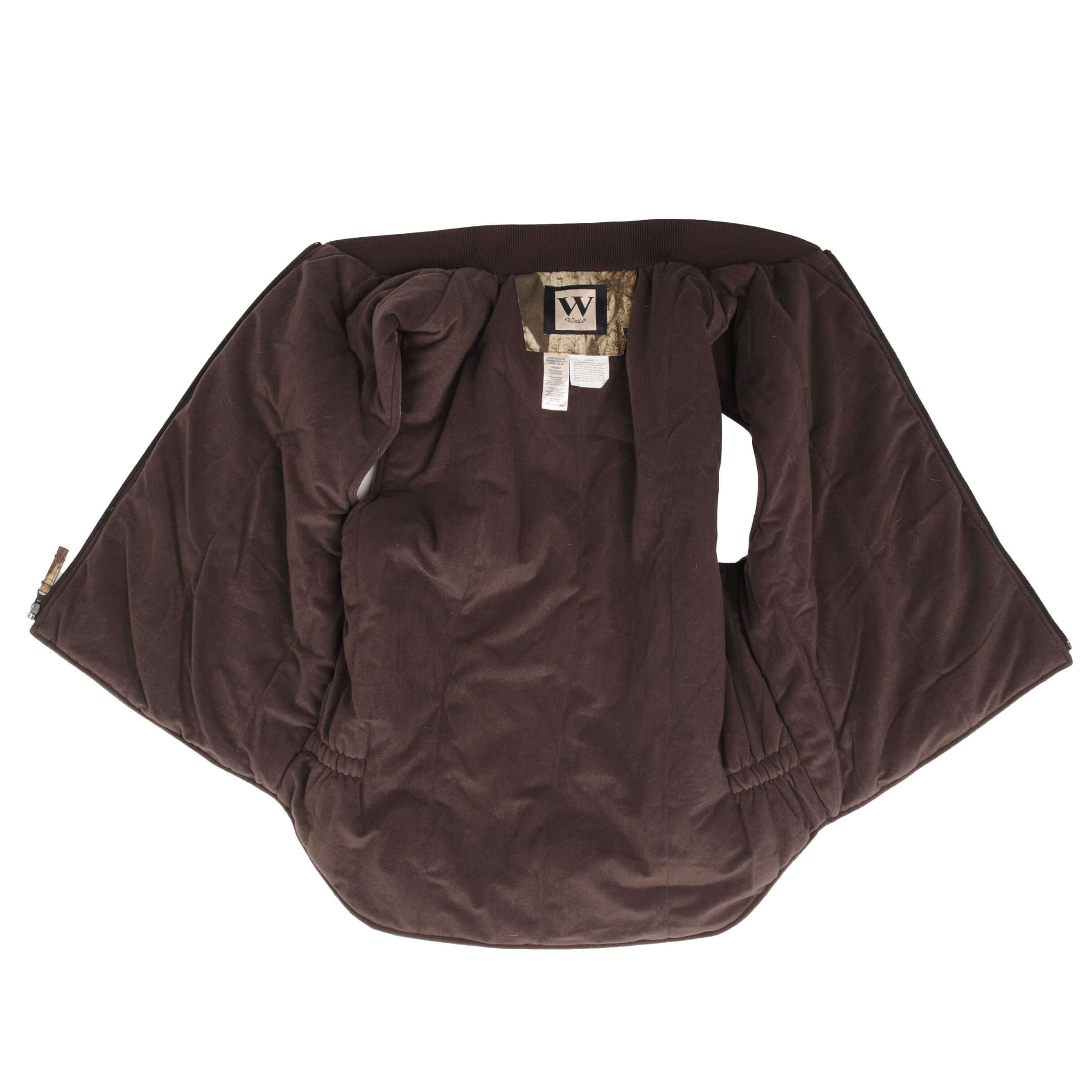 Vintage Advantage Timber Camo Sleeveless Vest Jacket Size Large