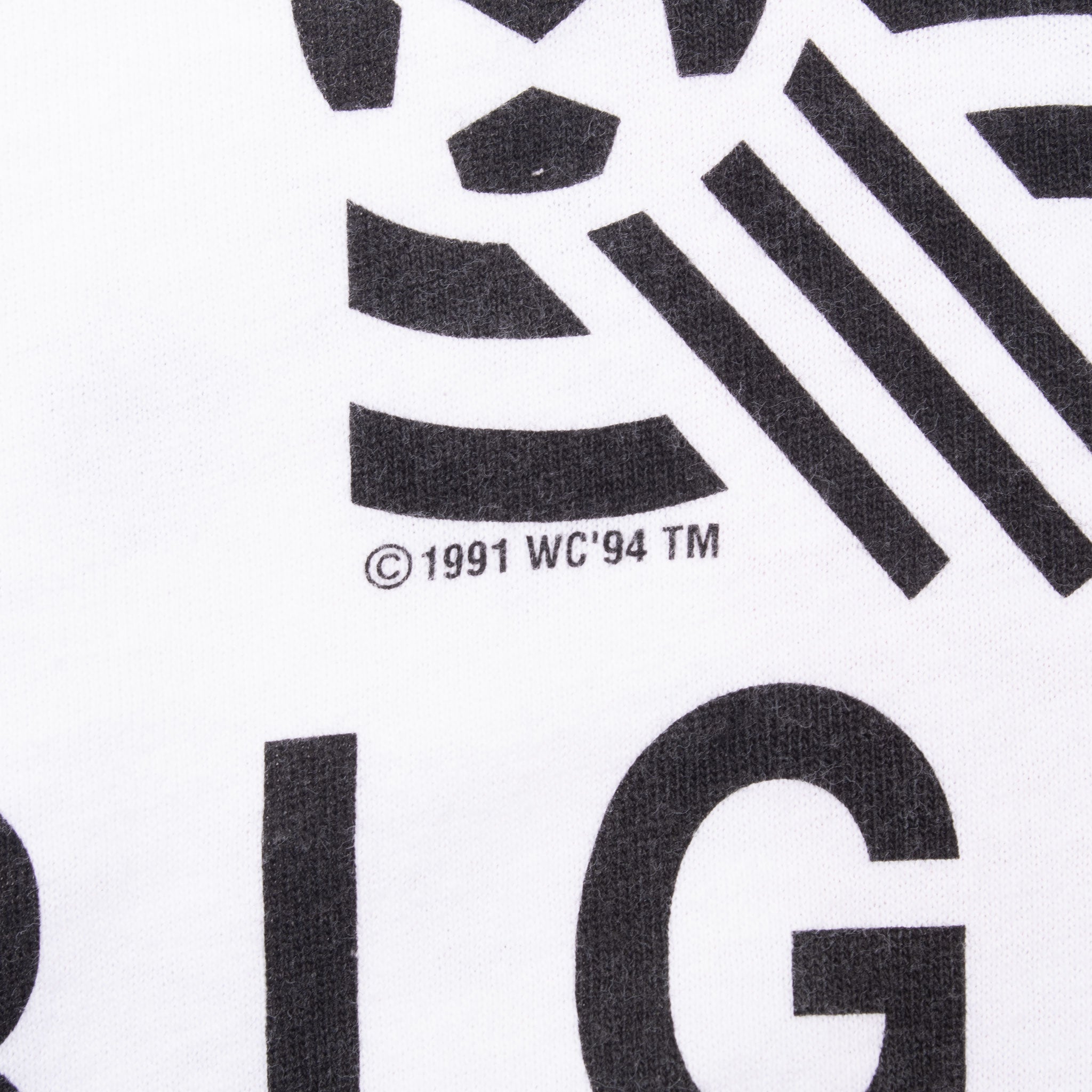 Vintage Soccer World Cup 1994 Usa All Over Print Tee Shirt Size Large With Single Stitch Sleeves