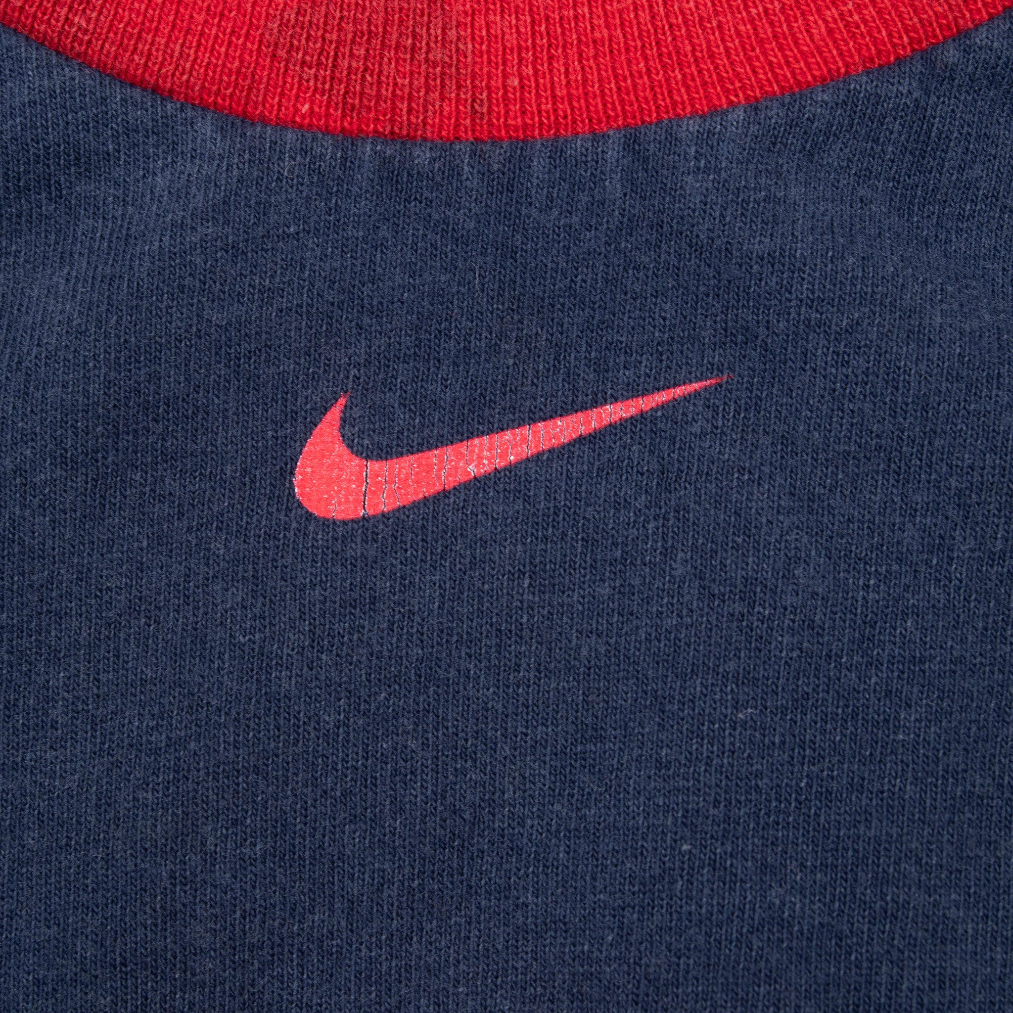 VINTAGE NIKE MLB BOSTON RED SOX CENTER SWOOSH RINGER TEE SHIRT 2006 MEDIUM