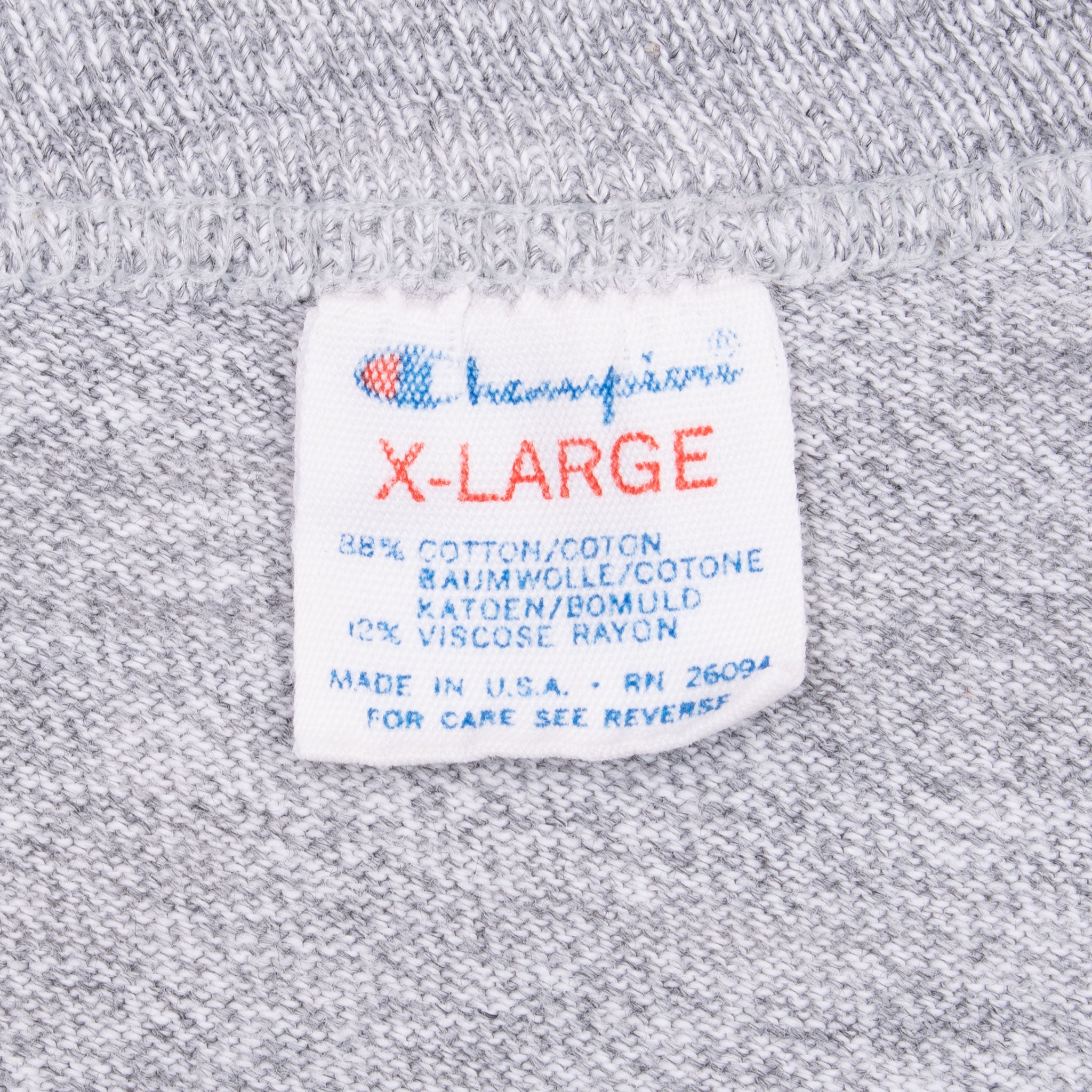 Vintage Champion Virginia Intramural Sports Tee Shirt Early 1980S Size Large Made In Usa With Single Stitch Sleeves