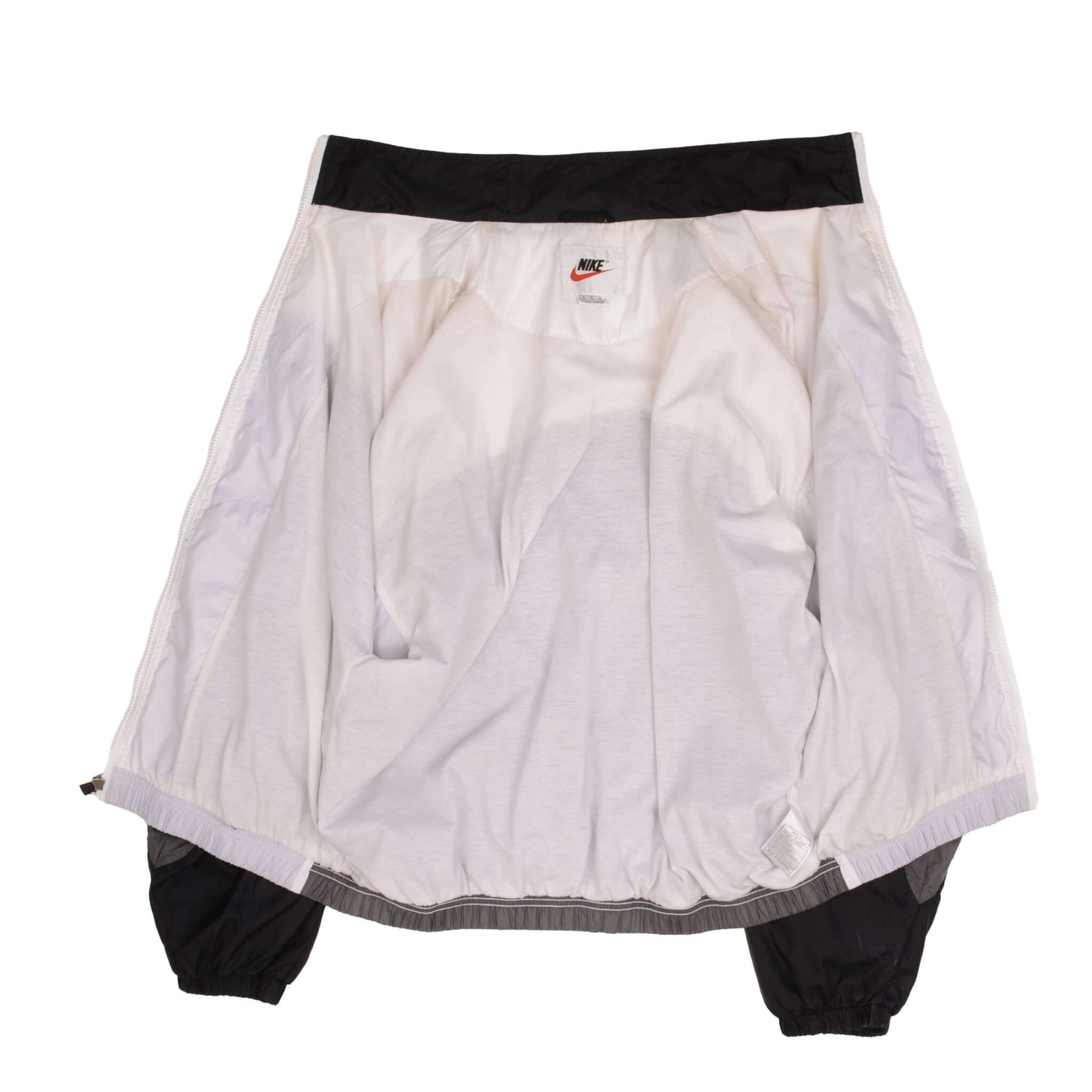 Vintage Nike Big Swoosh Black Windbreaker Jacket 1990S Size XL