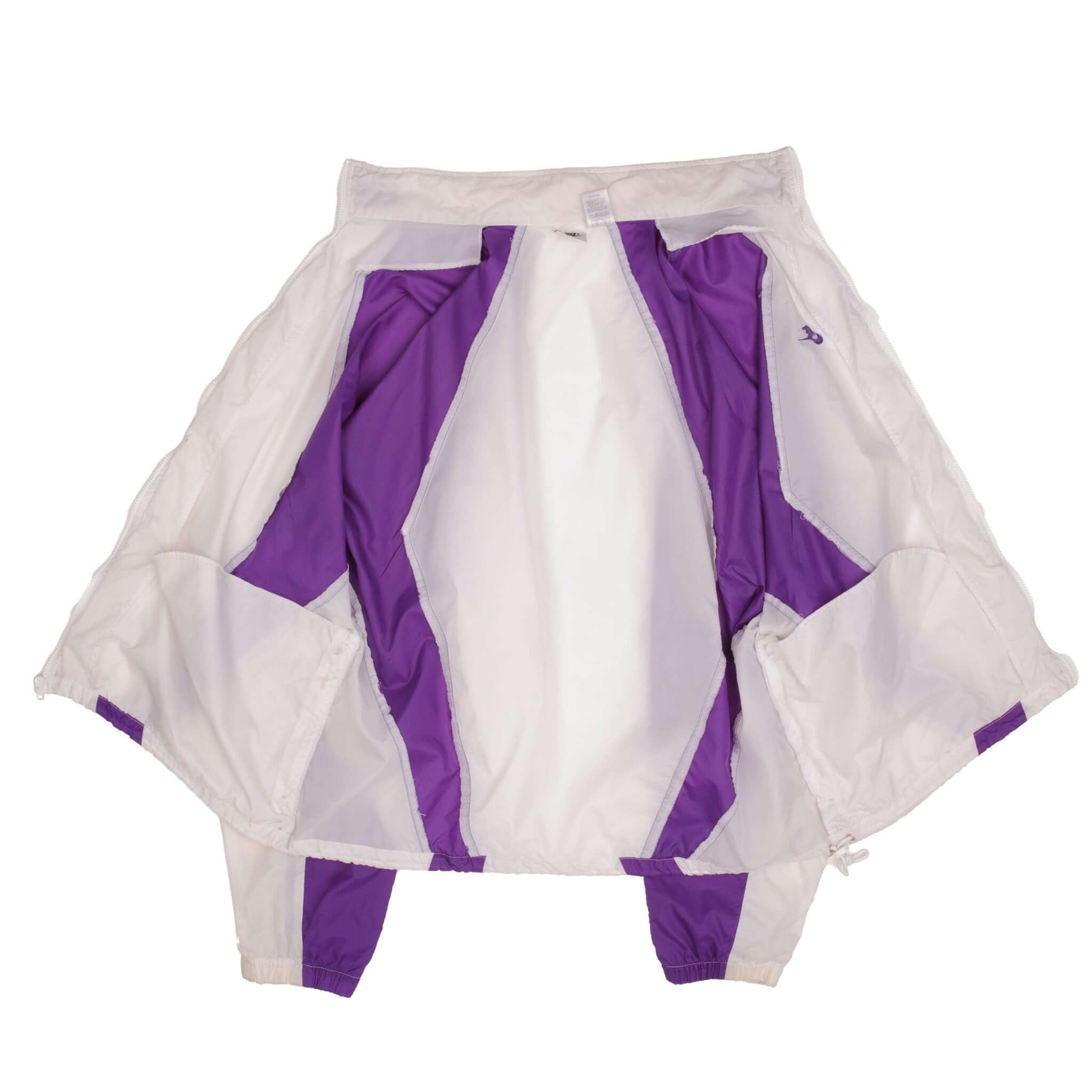 Vintage Nike Swoosh Purple Windbreaker Jacket 1990S Size XL