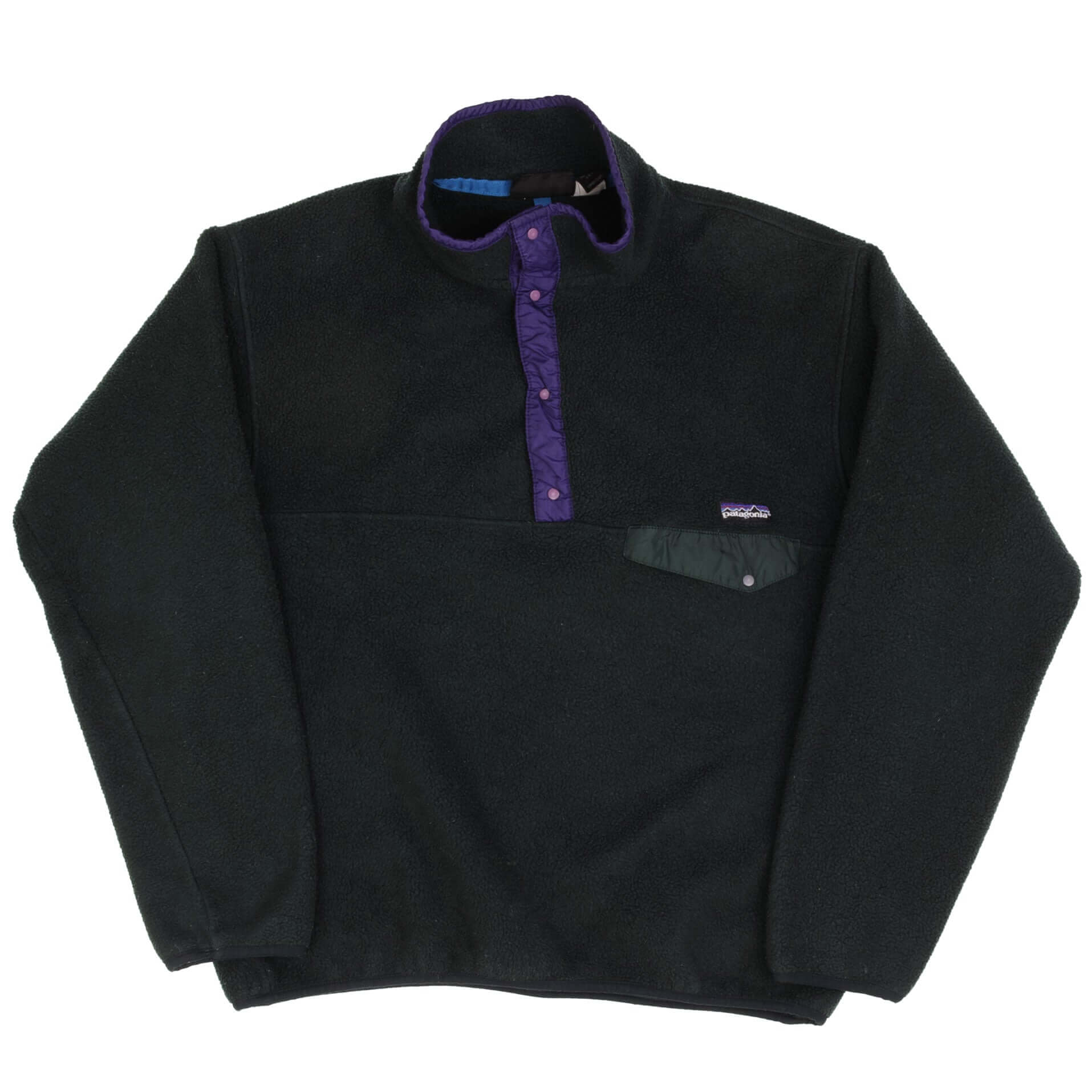 Vintage Patagonia 1990S Snap T Pine Green Fleece Pullover Size Large Made In Usa