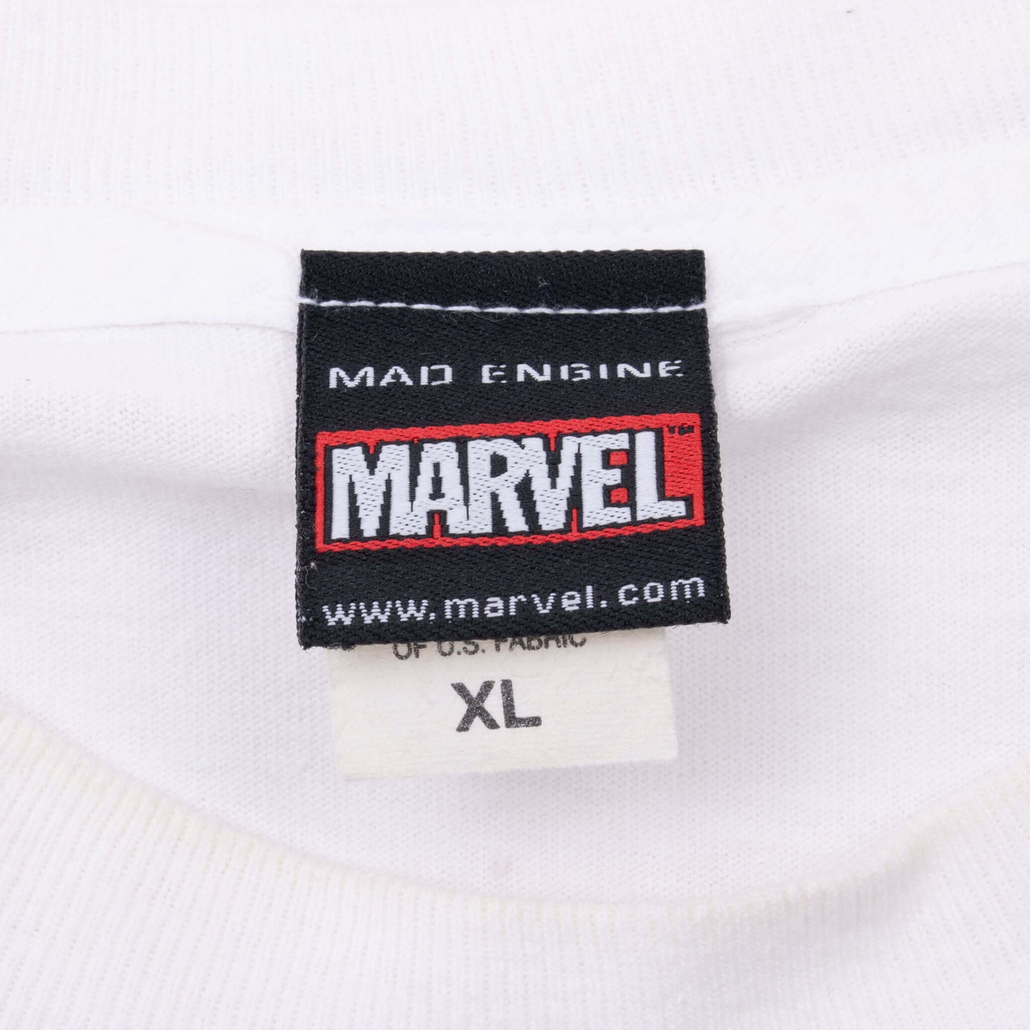 Vintage Marvel Spider Man 2002 White Tee Shirt Size XL