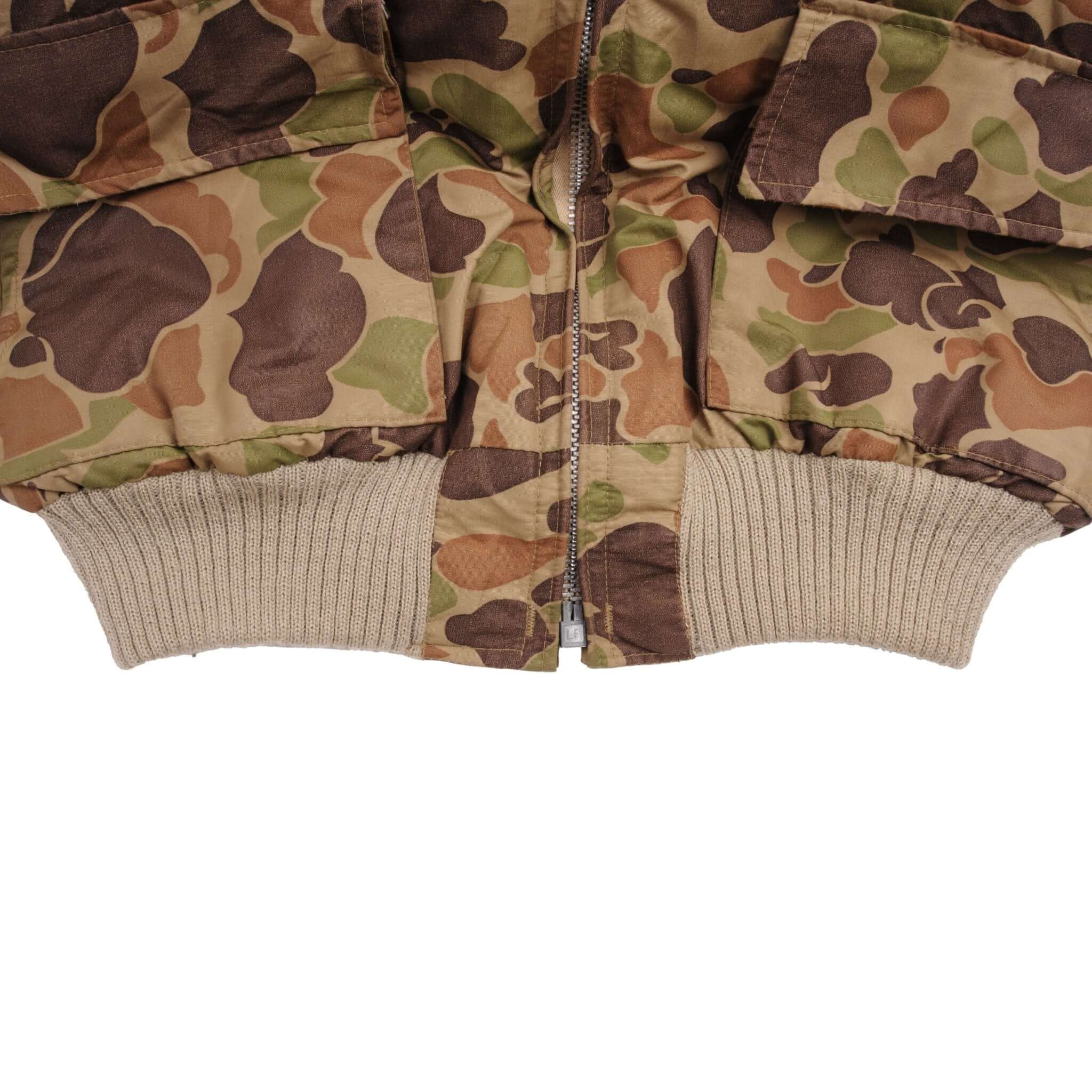 Vintage Woods Arctic Brand Duck Camo Puffer Hunting Jacket Size Medium