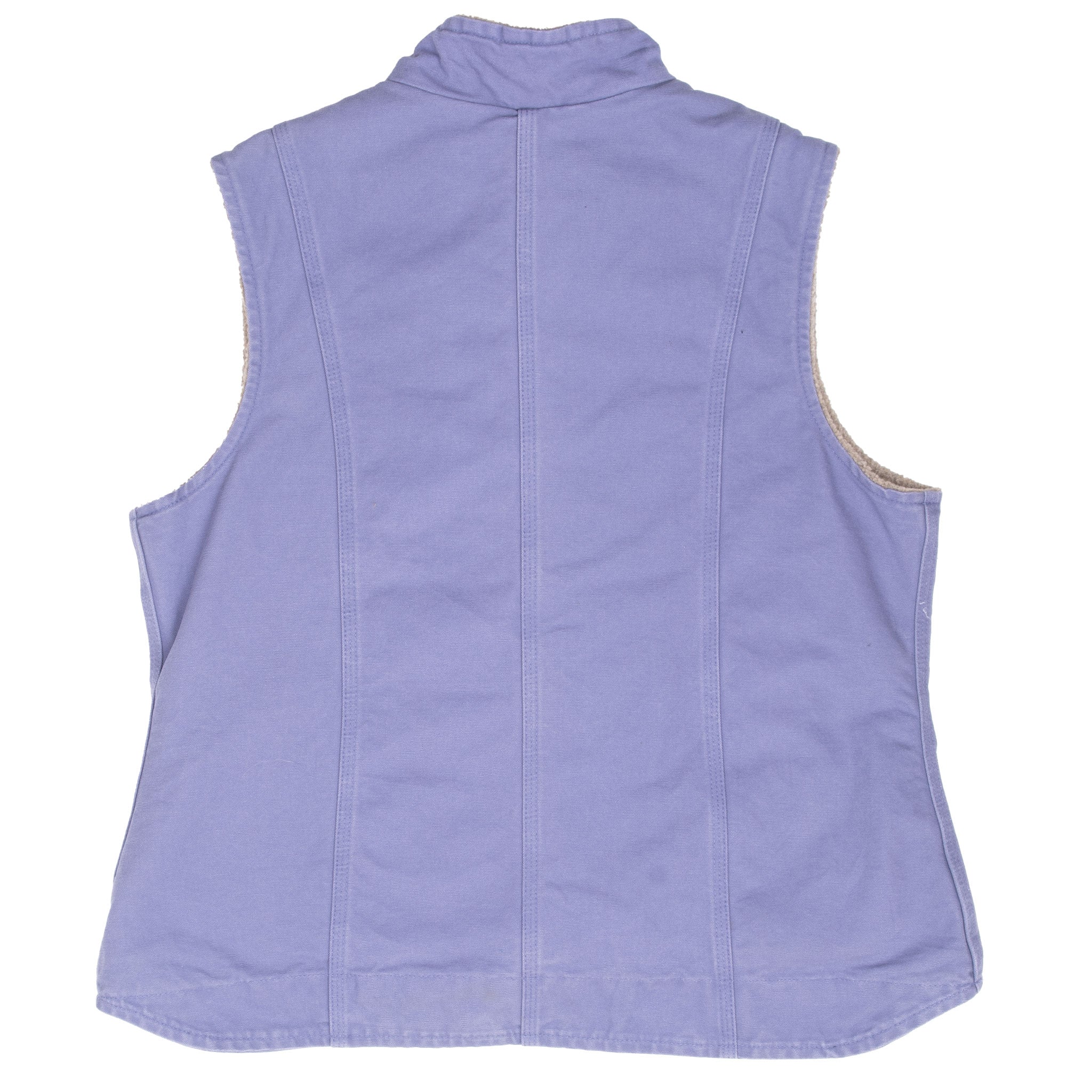 Vintage Carhartt Purple Sherpa Lined Woman Vest Jacket Wv001 Bdk Size XL