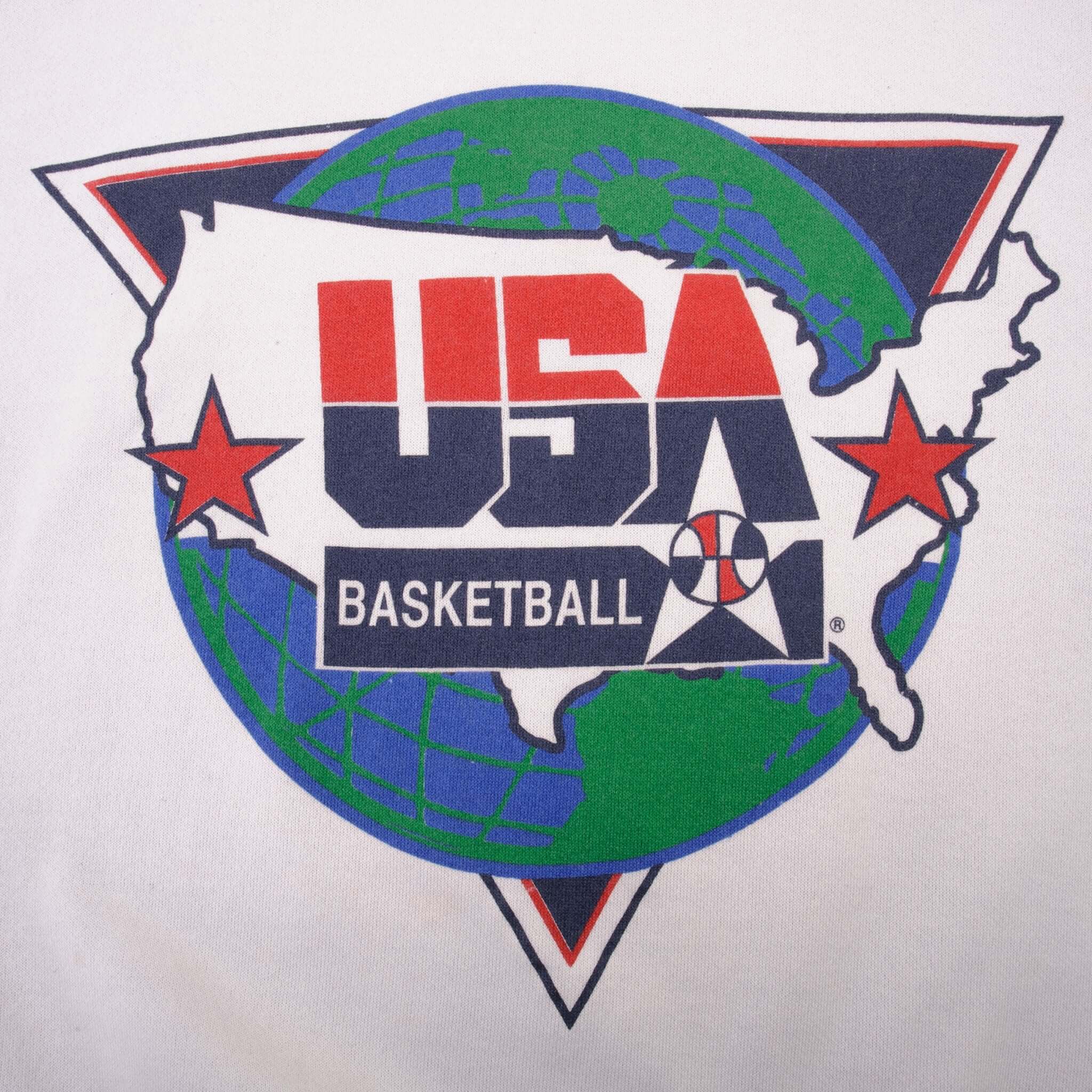 Vintage Team USA Basketball Hanes Sweatshirt Size XL Made In USA