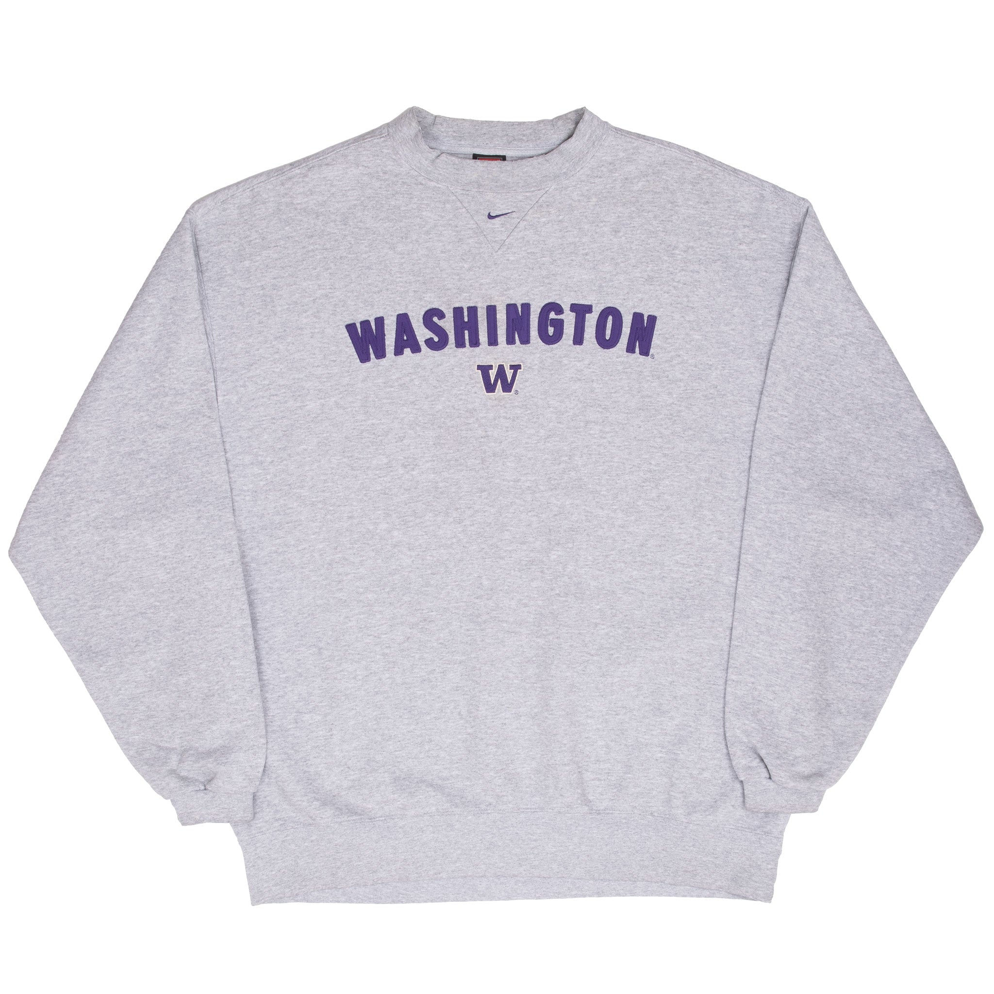 Vintage Ncaa Nike Washington Huskies Center Swoosh Sweatshirt 1990S Size Large