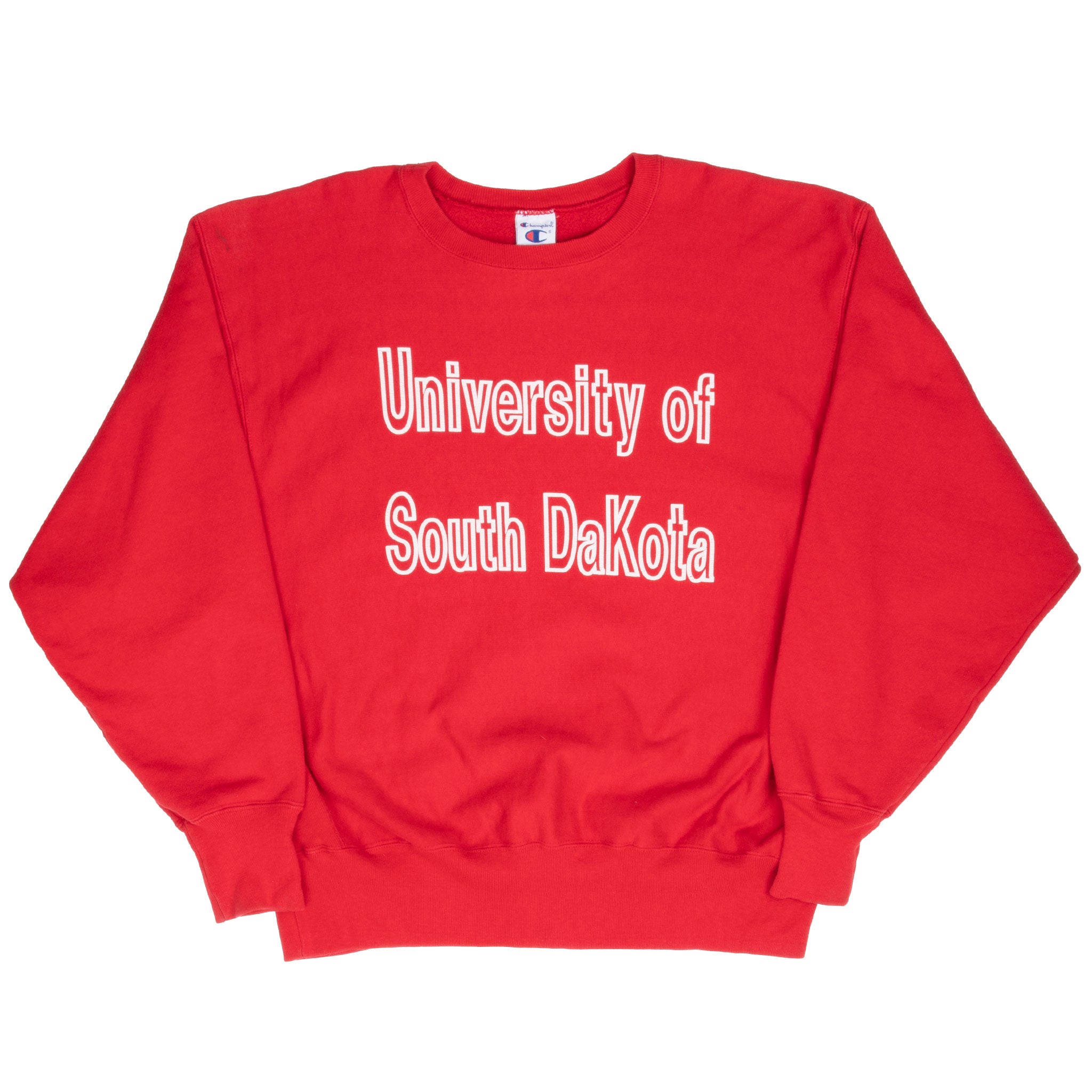 Vintage Reverse Weave Champion South Dakota University Sweatshirt 1990S Size 2XL
