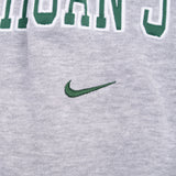 VINTAGE NIKE NCAA MICHIGAN STATE GREY HOODIE SWEATSHIRT 2000S LARGE