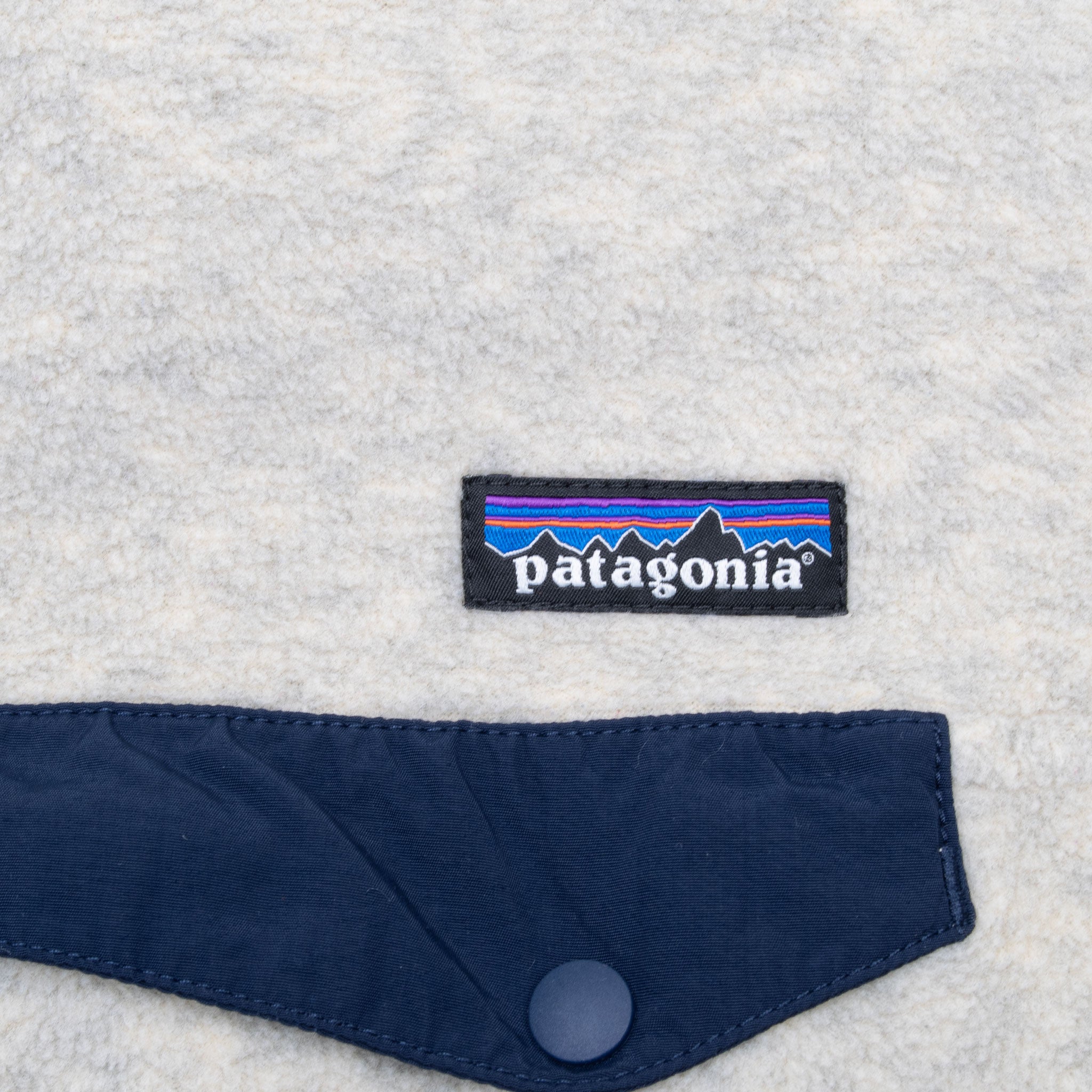 Vintage Beige Patagonia Synchilla Snap T Fleece Pullover 1990s Size Large