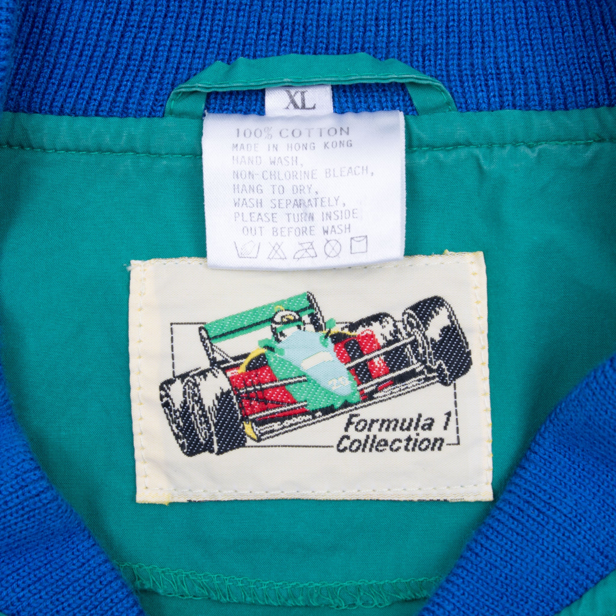 Vintage Benetton Formula One Racing Team Bomber Jacket 1990S Size XL