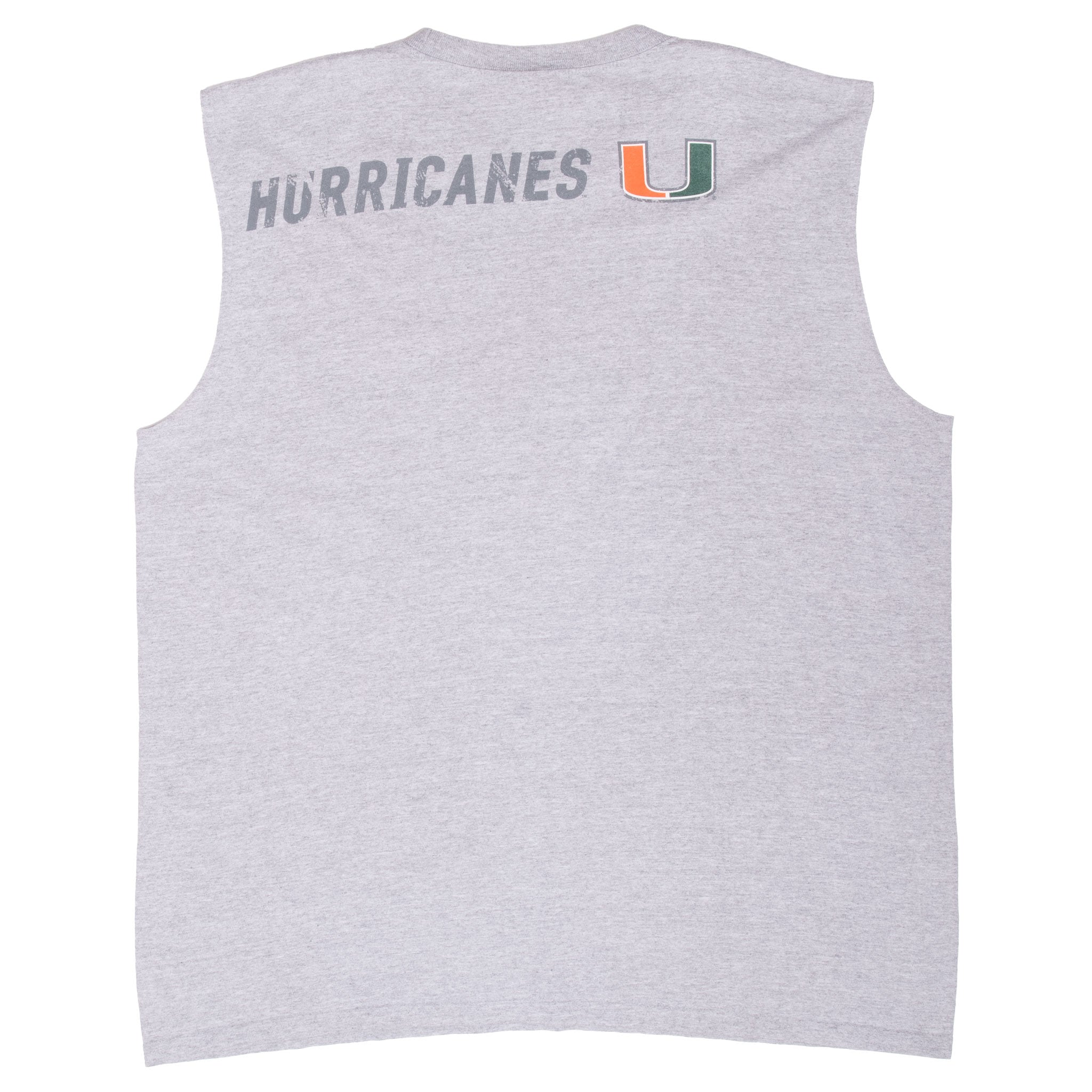 Vintage Nike Ncaa Miami Hurricanes Tank Top Tee Shirt 2000S Size XL Made In Usa