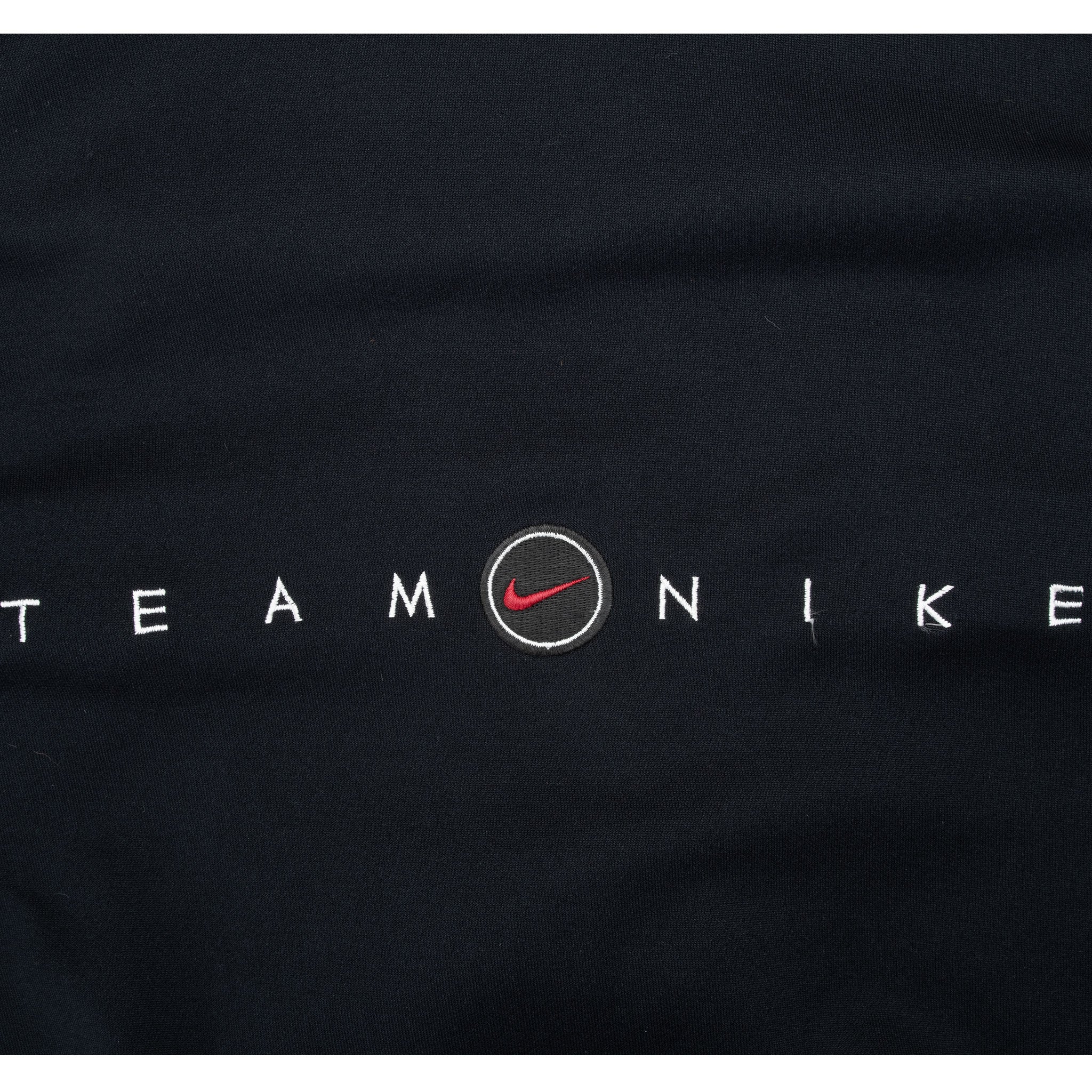 Vintage Nike Team Black Tracksuit Jacket 1990S Size Large