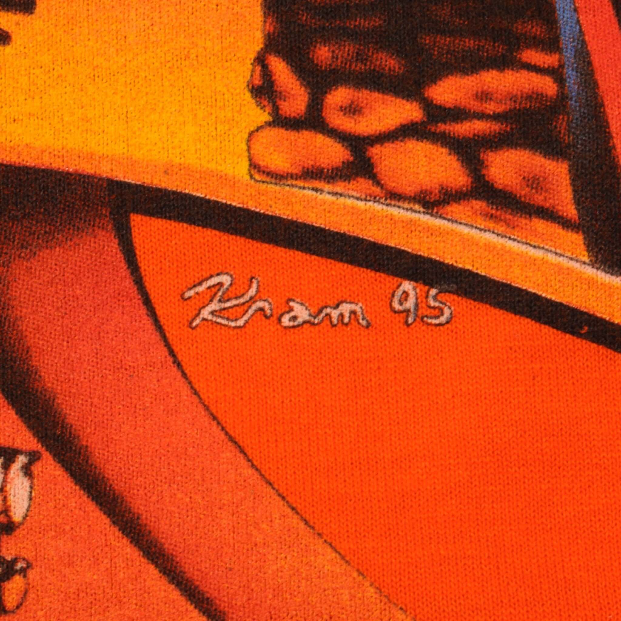 Vintage Harley Davidson Rendez Vous 17th Annual Staff Tee Shirt 1995 Size Medium Made In USA