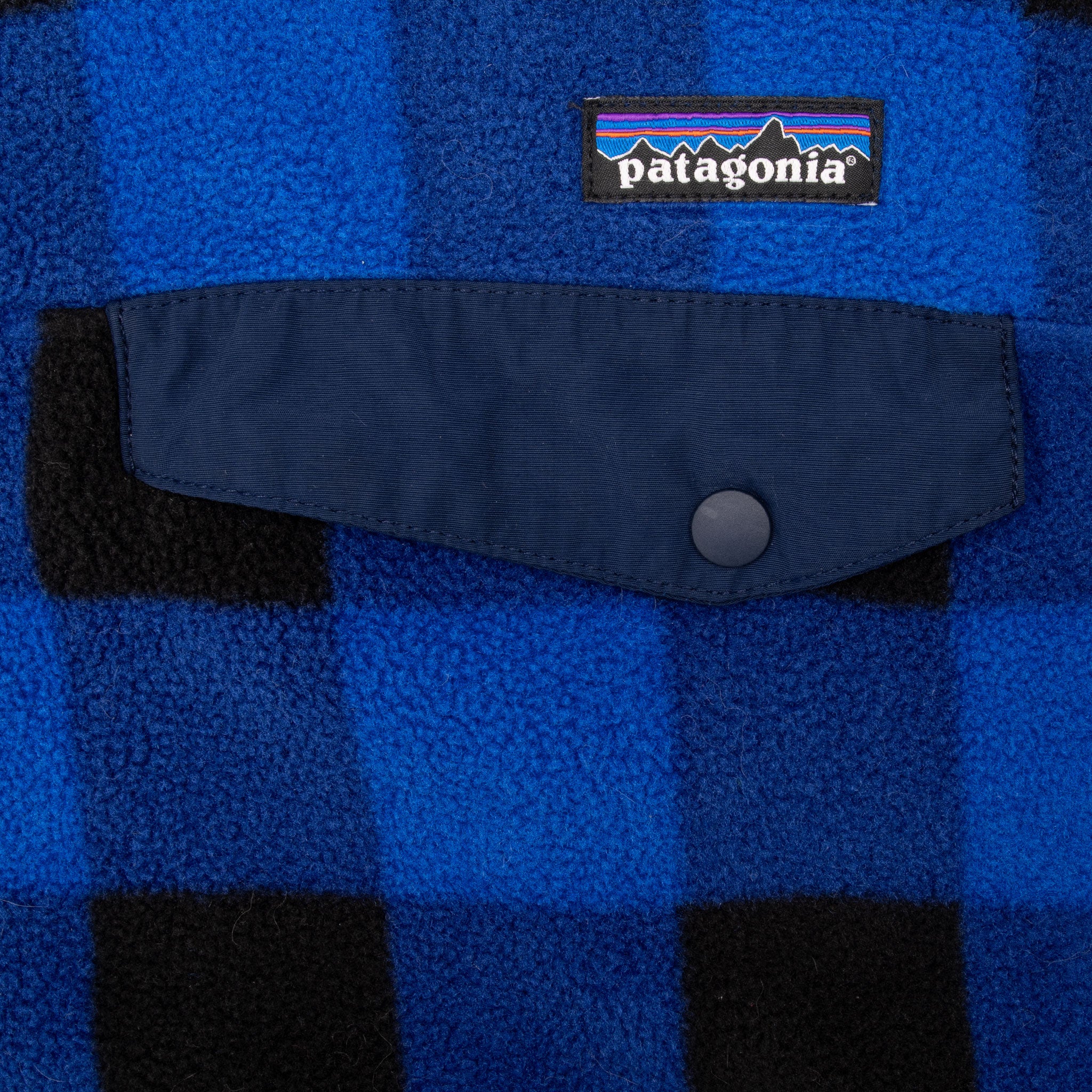 Vintage Patagonia Snap T Synchilla Blue Plaid Pullover Fleece Jacket 2000S Size XL
STY25580