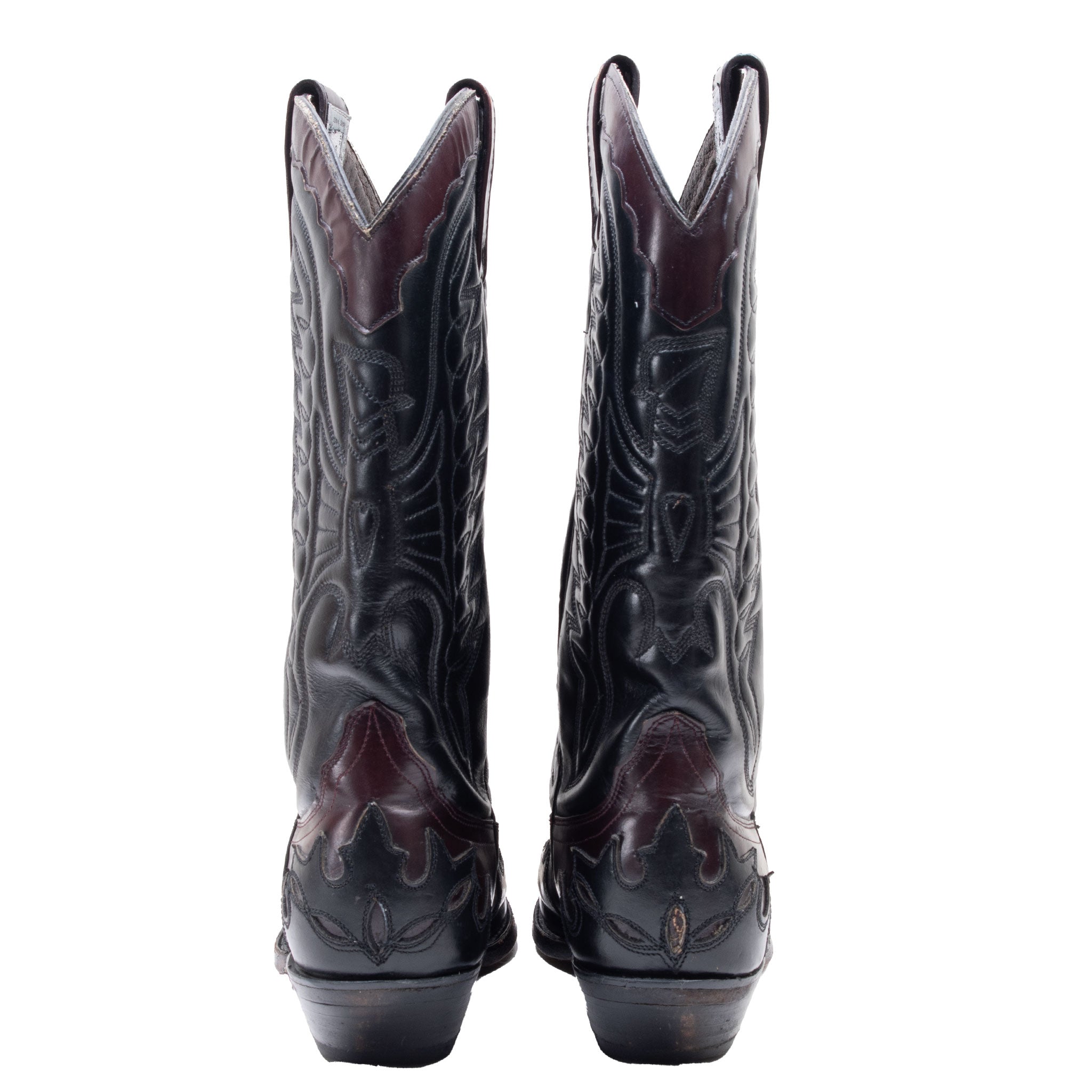 VINTAGE TONY BENATTAR HANDMADE COWBOY LEATHER BOOTS SIZE 7 MADE IN USA