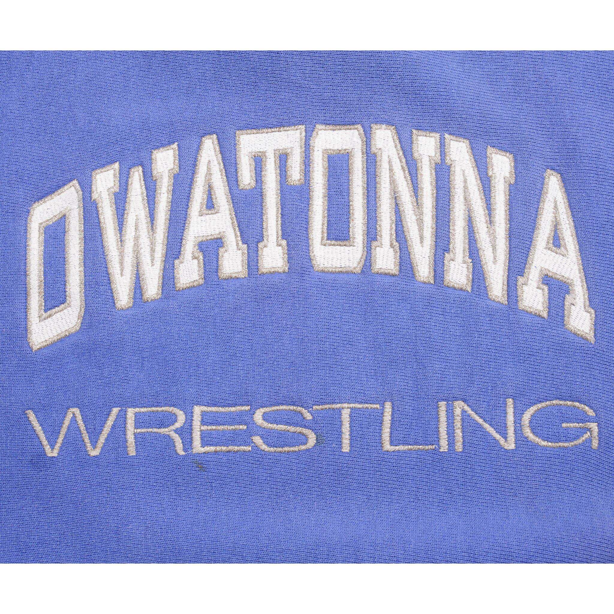 VINTAGE CHAMPION REVERSE WEAVE OWATONNA WRESTLING SWEATSHIRT 1990S XL MADE USA