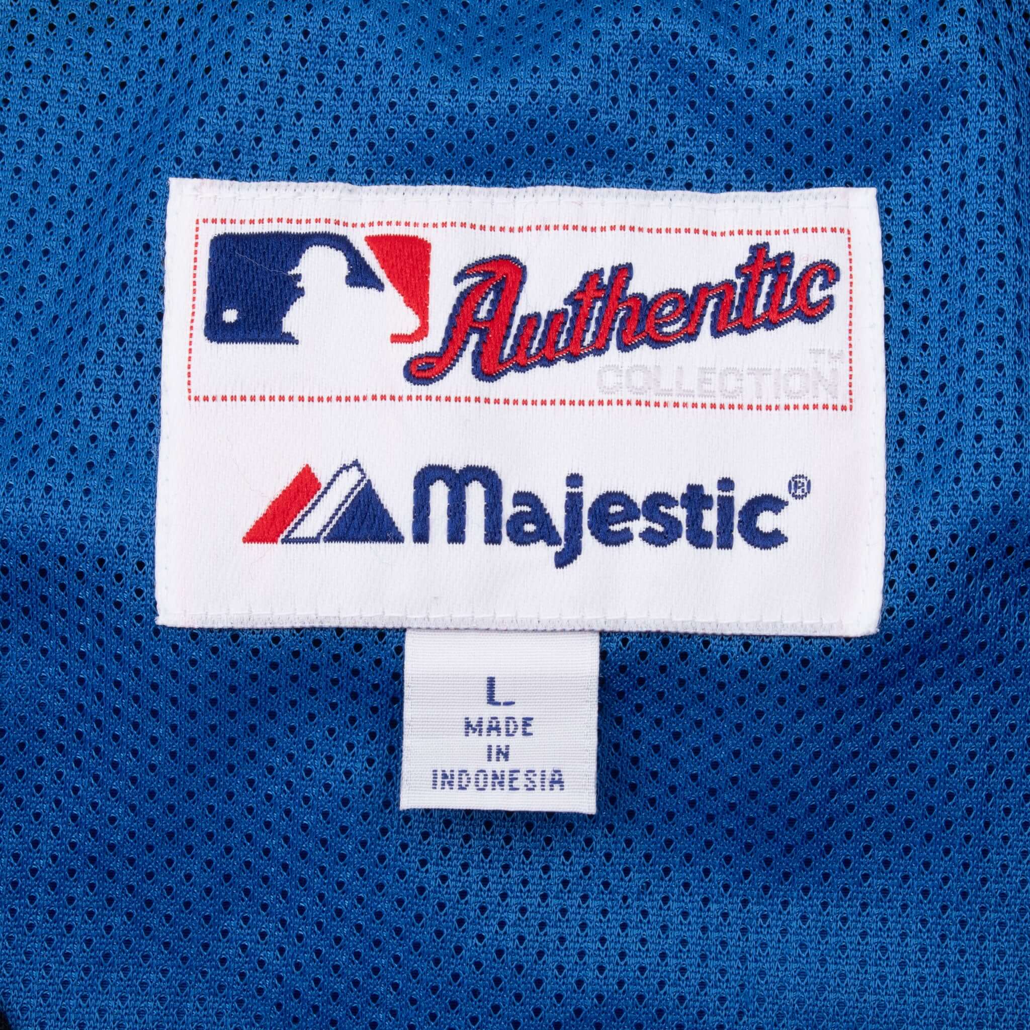 Vintage Mlb New York Mets Short Sleeve Pullover Majestic Windbreaker 2000S Size Large