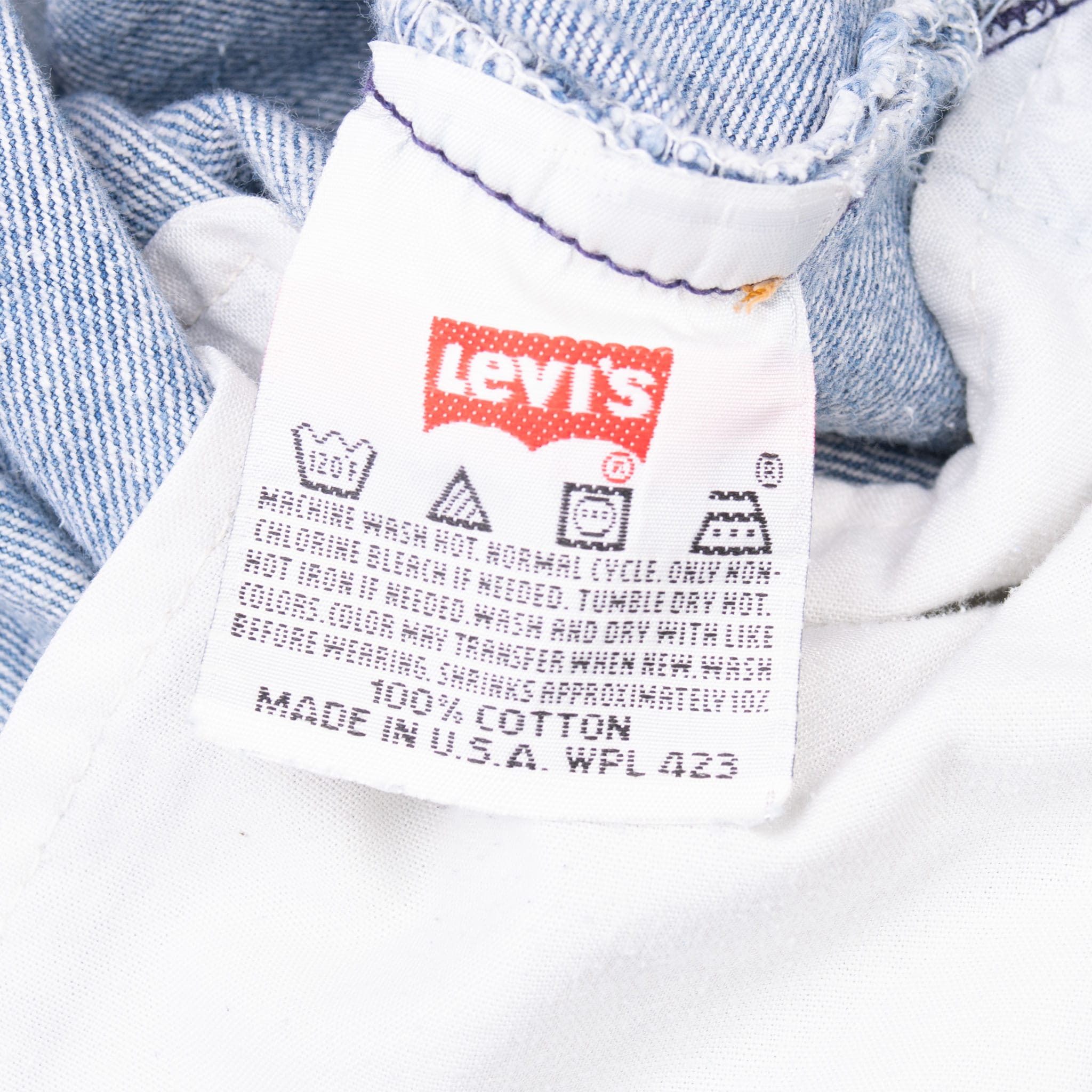 VINTAGE LEVIS 501 BLUE JEANS INDIGO 1990S SIZE 40X30 MADE IN USA