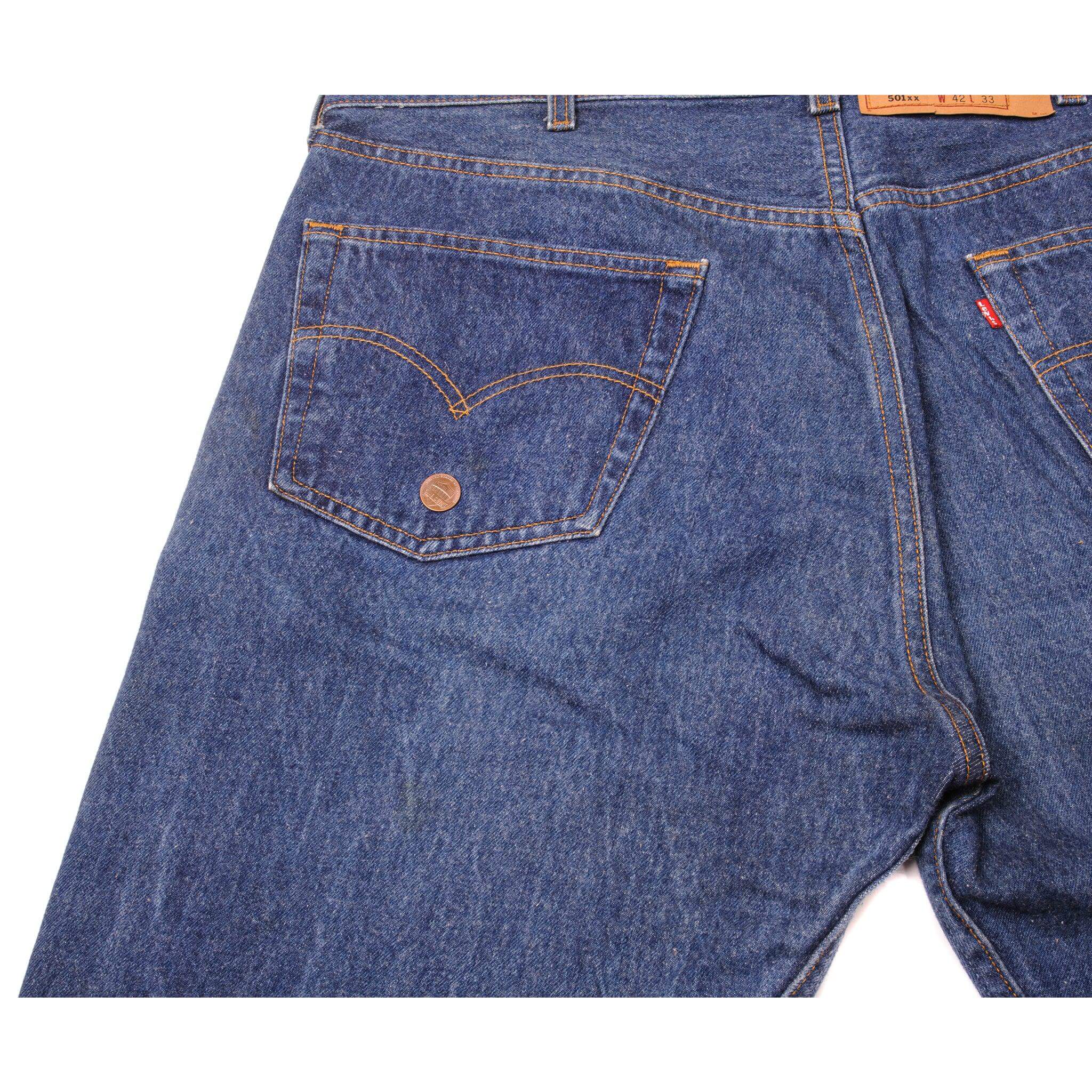 VINTAGE LEVIS 501 JEANS 1990s SIZE 41X29 W41 L29 MADE IN USA