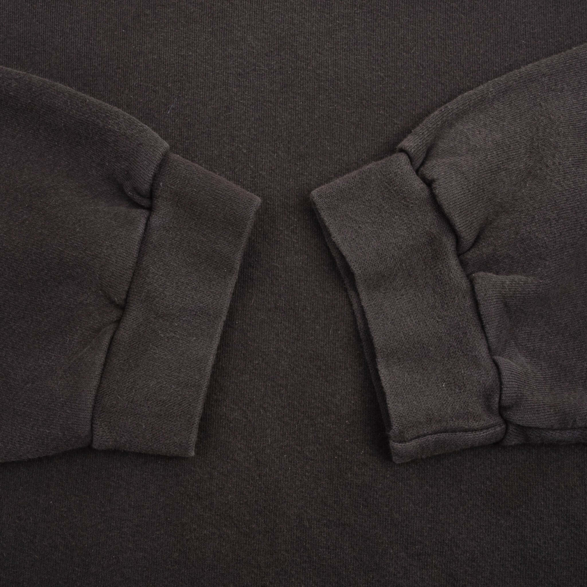 Vintage Nike Classic Swoosh Black Sweatshirt 1990S Size 2XL Made In USA