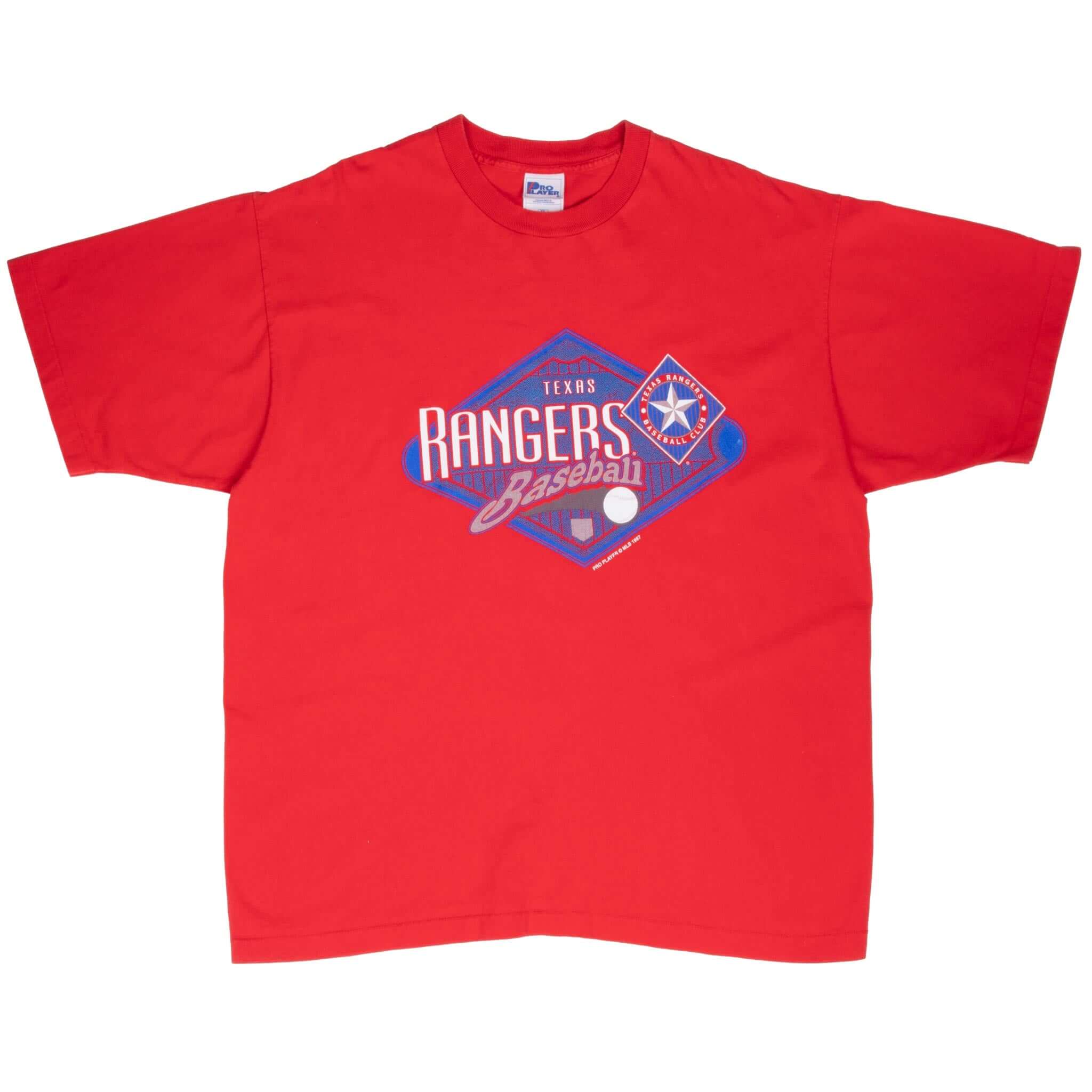 Vintage Mlb Texas Rangers 1997 Tee Shirt 2XL Made In USA With Single Stitch Sleeves