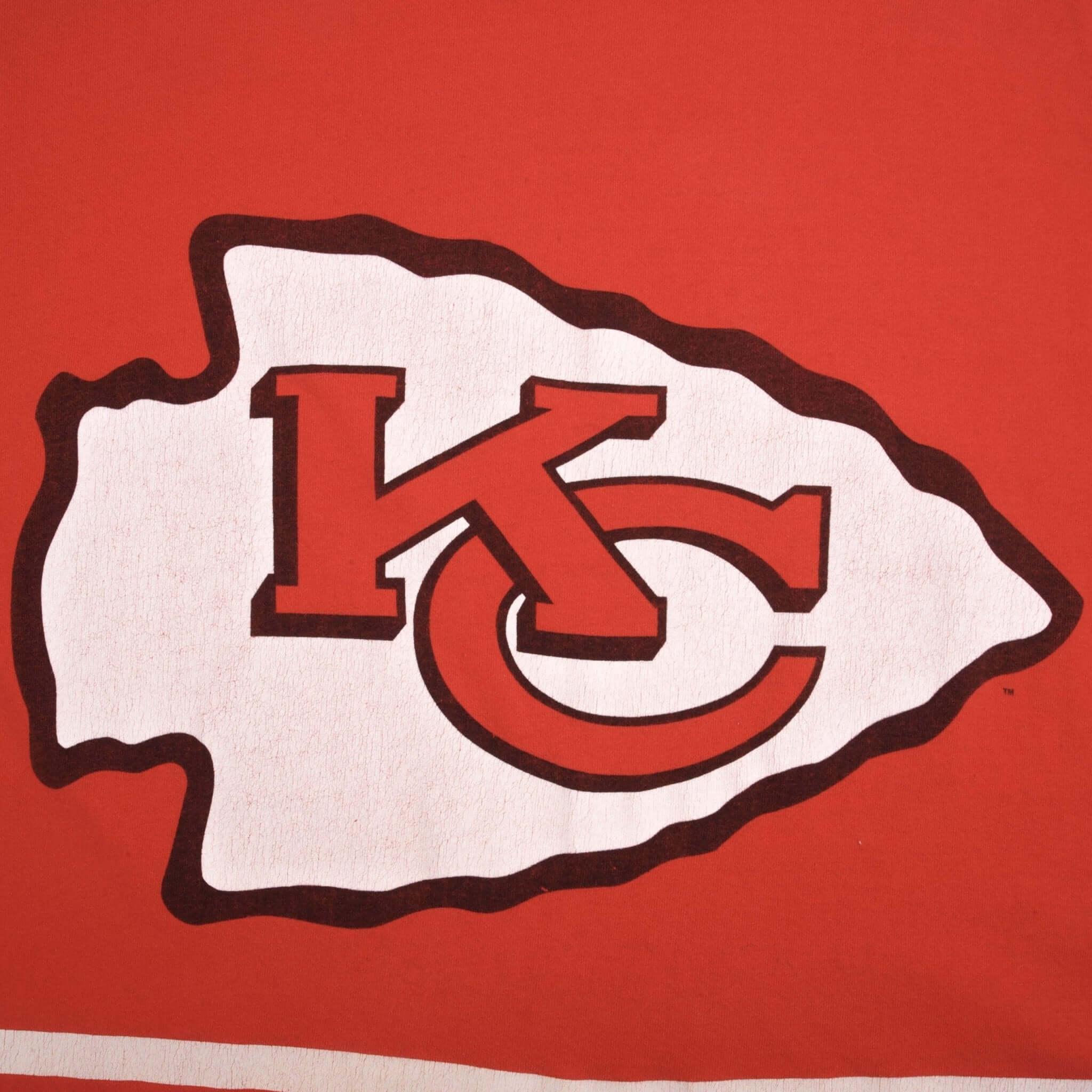 Vintage NFL Kansas City Chiefs Champions 1996 Tee Shirt Size Large Made In USA With Single Stitch Sleeves