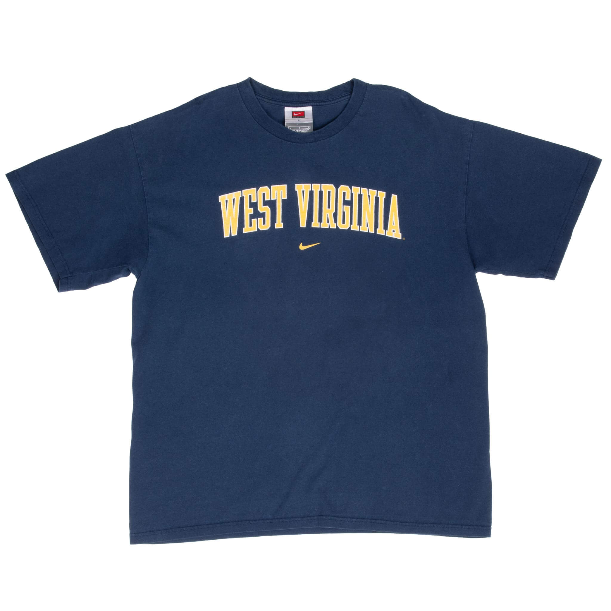 Vintage Nike Ncaa West Virginia Tee Shirt 2000S Size Large