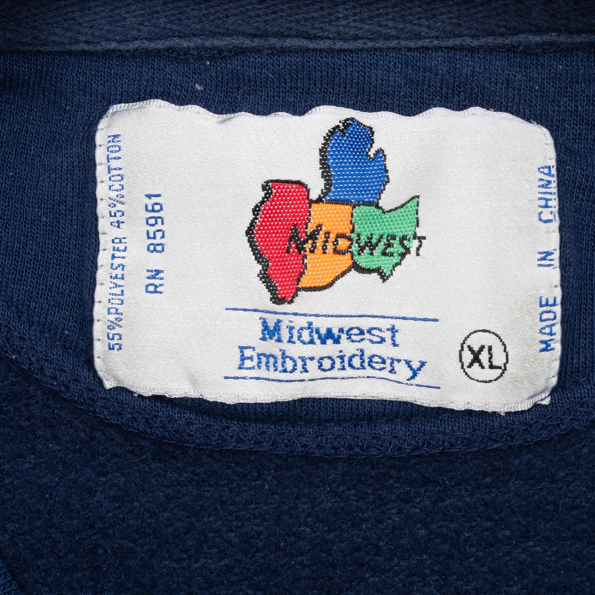 Vintage Georgetown Hoyas Embroidered Sweatshirt 1990S Size XL