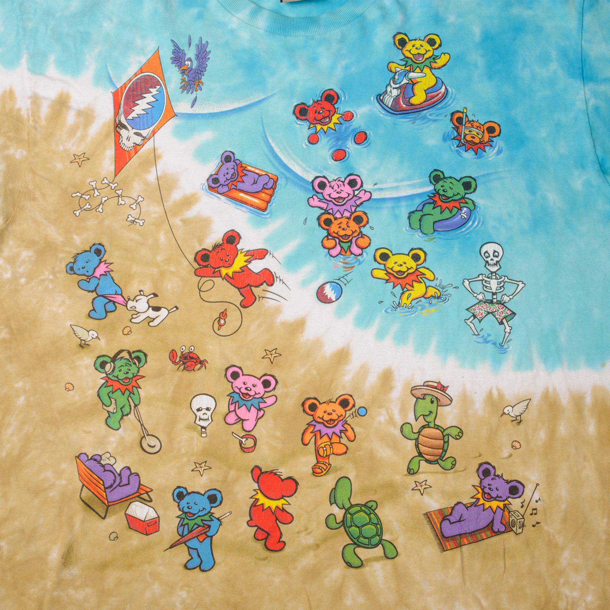 VINTAGE TIE-DYE THE GRATEFUL DEAD TEE SHIRT 1999 SIZE 2XL