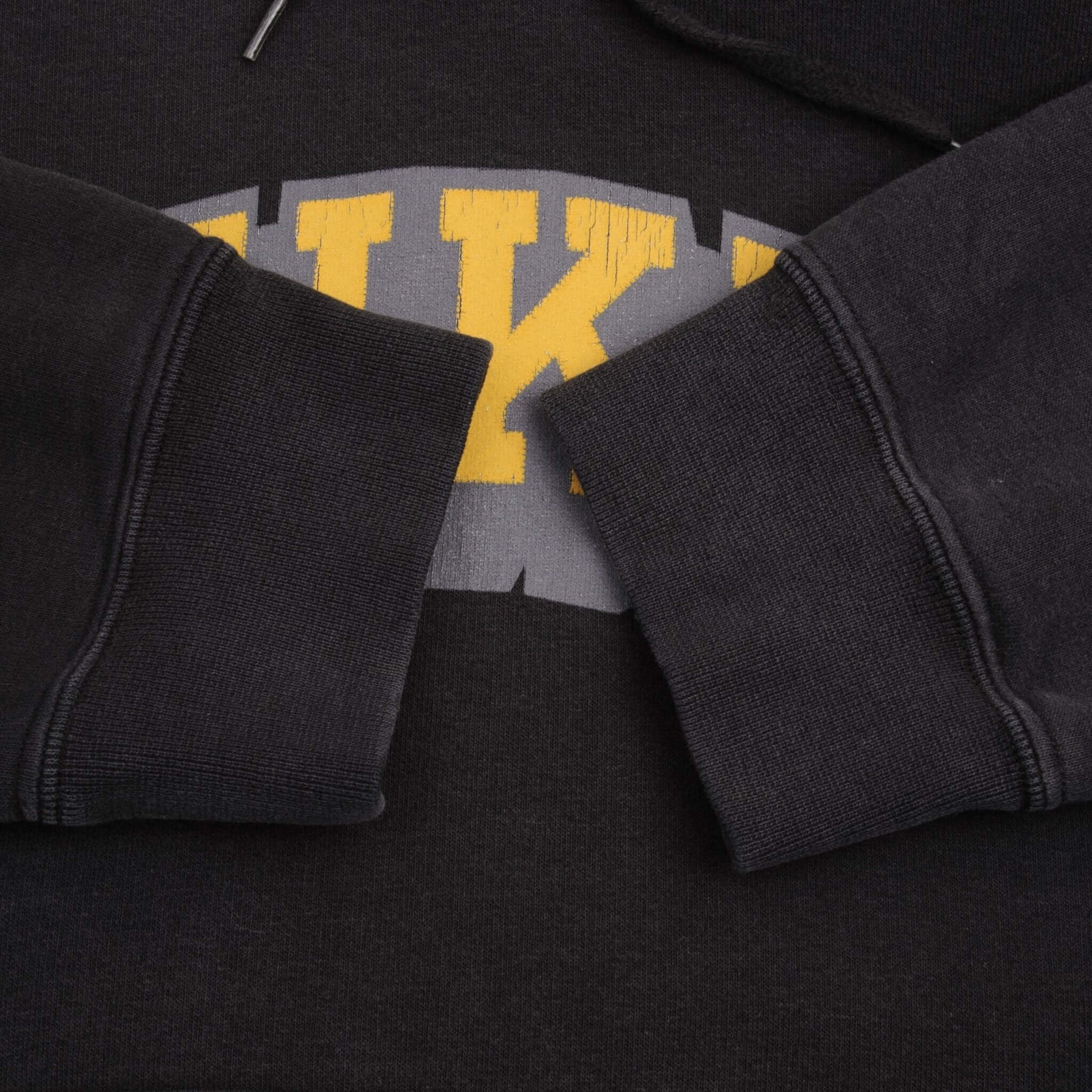 Vintage Nike Spellout Swoosh Black Hoodie Sweatshirt 2000S Size Medium