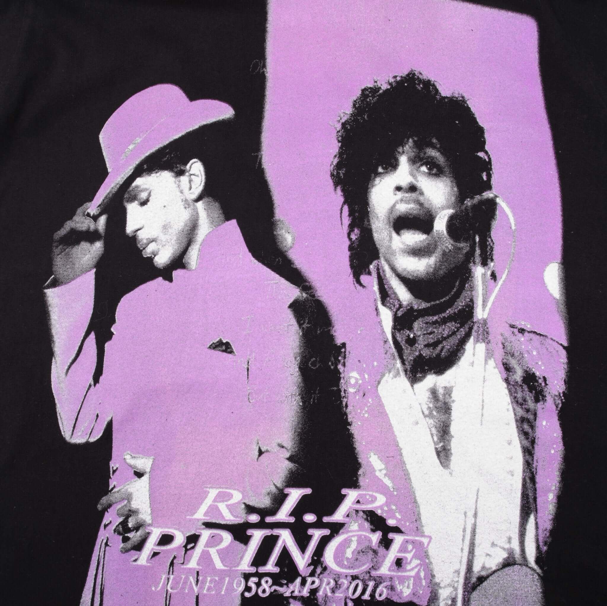 Vintage Prince RIP 1958 - 2016 Tee Shirt Size Large